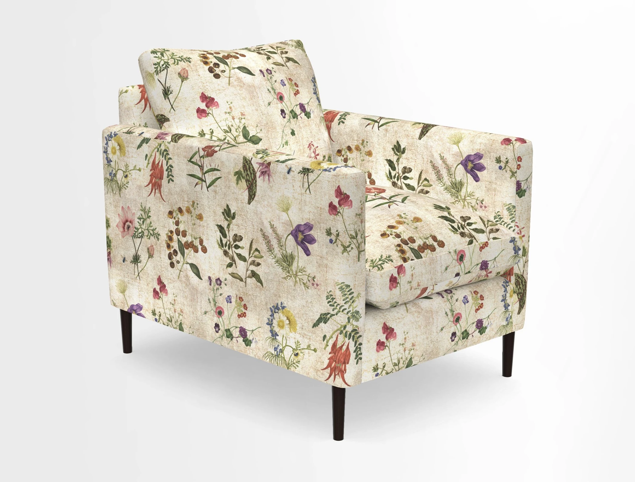 Heyshott Chair in Two Tone Plain Biscuit. Loose cover option available