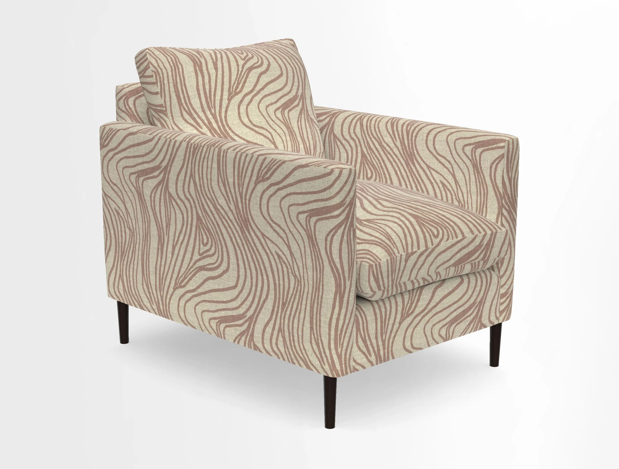 Heyshott Chair in Two Tone Plain Biscuit. Loose cover option available