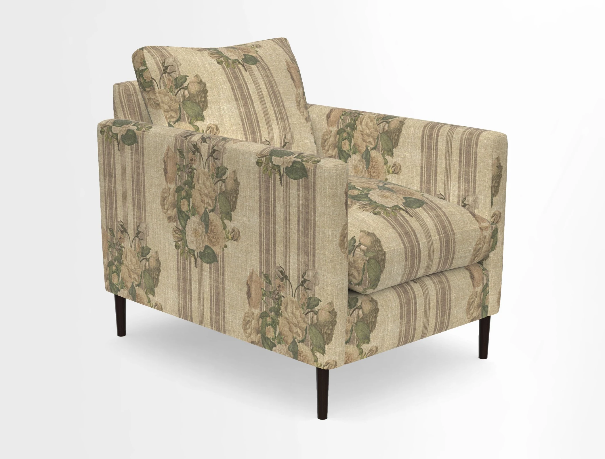 Heyshott Chair in Two Tone Plain Biscuit. Loose cover option available