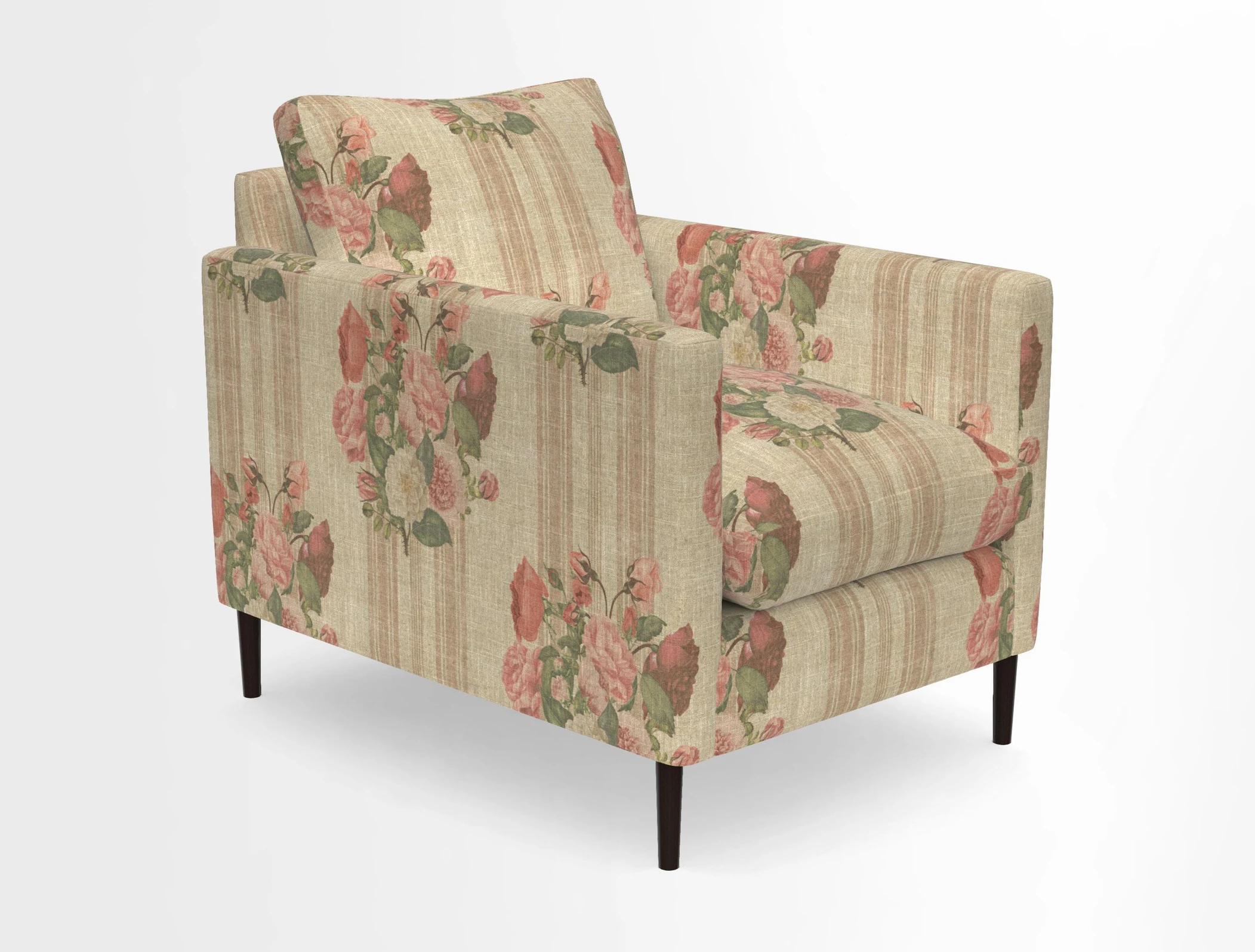 Heyshott Chair in Two Tone Plain Biscuit. Loose cover option available