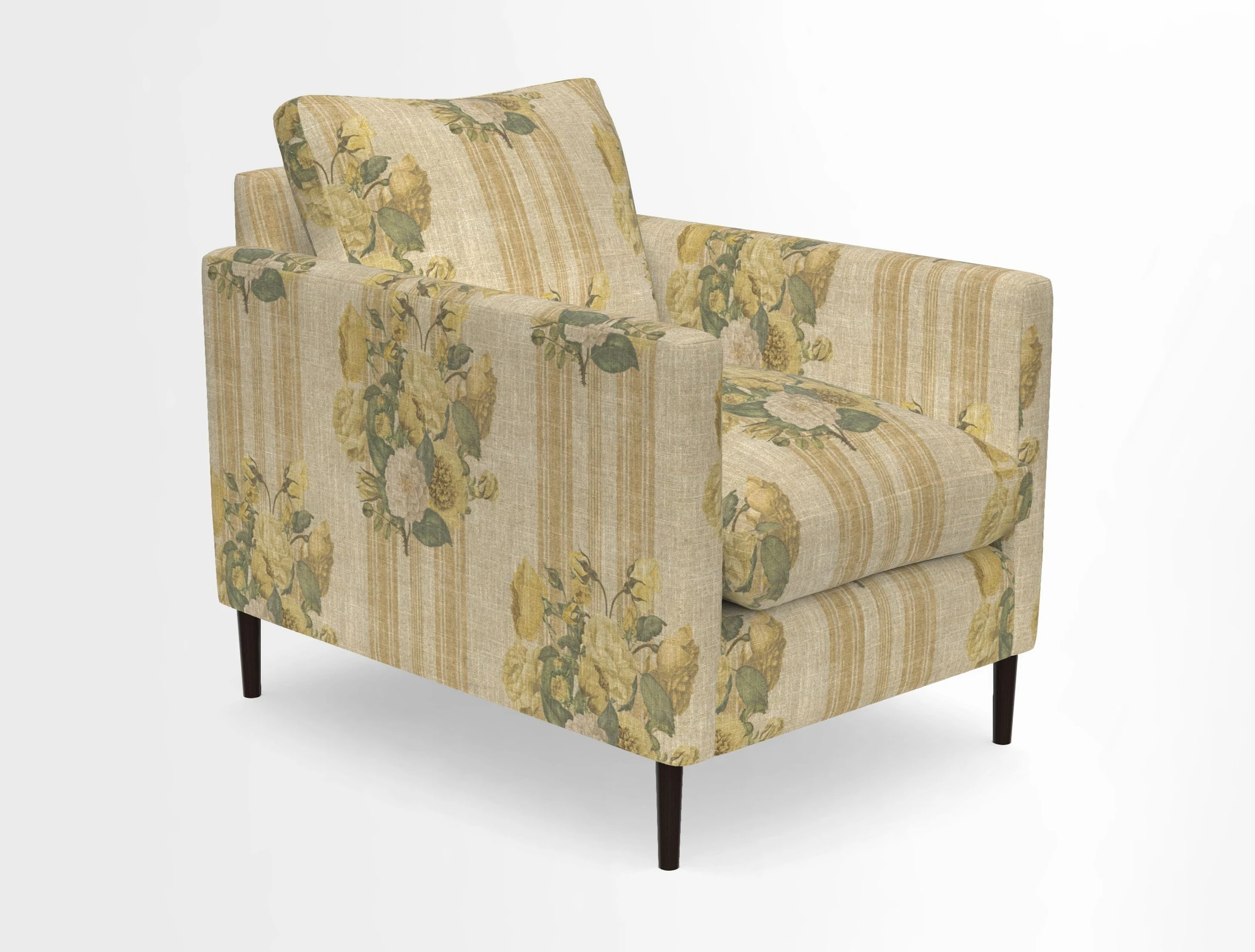 Heyshott Chair in Two Tone Plain Biscuit. Loose cover option available