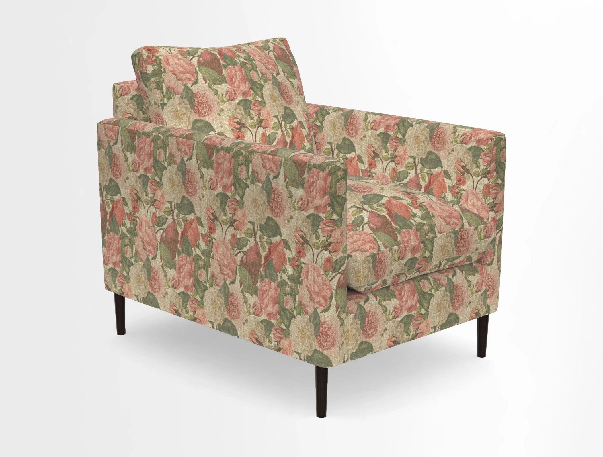 Heyshott Chair in Two Tone Plain Biscuit. Loose cover option available