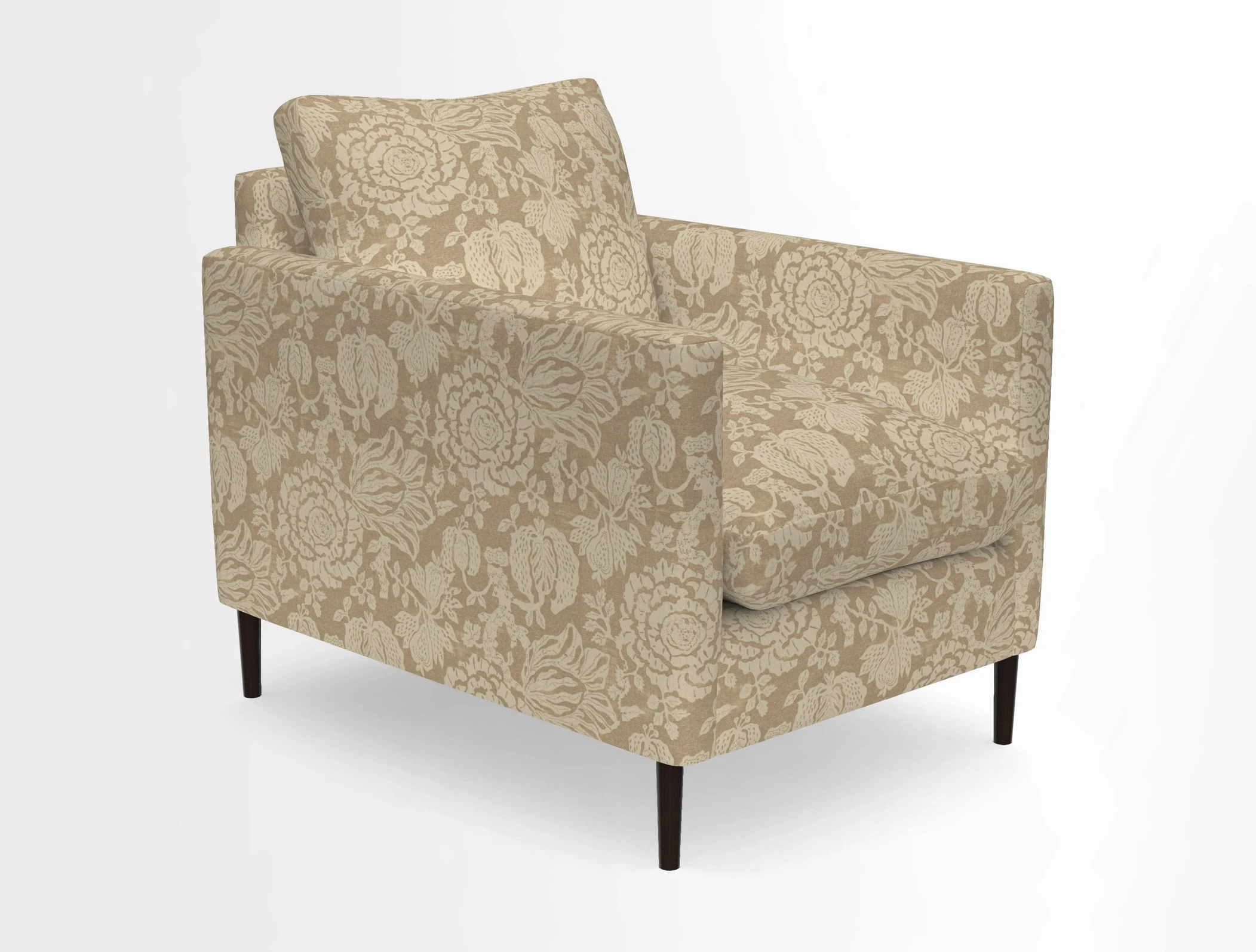 Heyshott Chair in Two Tone Plain Biscuit. Loose cover option available