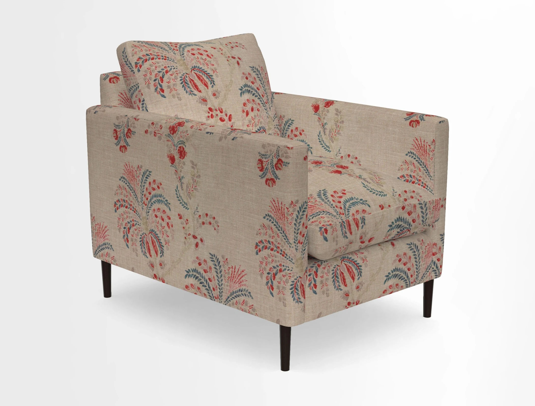 Heyshott Chair in Two Tone Plain Biscuit. Loose cover option available
