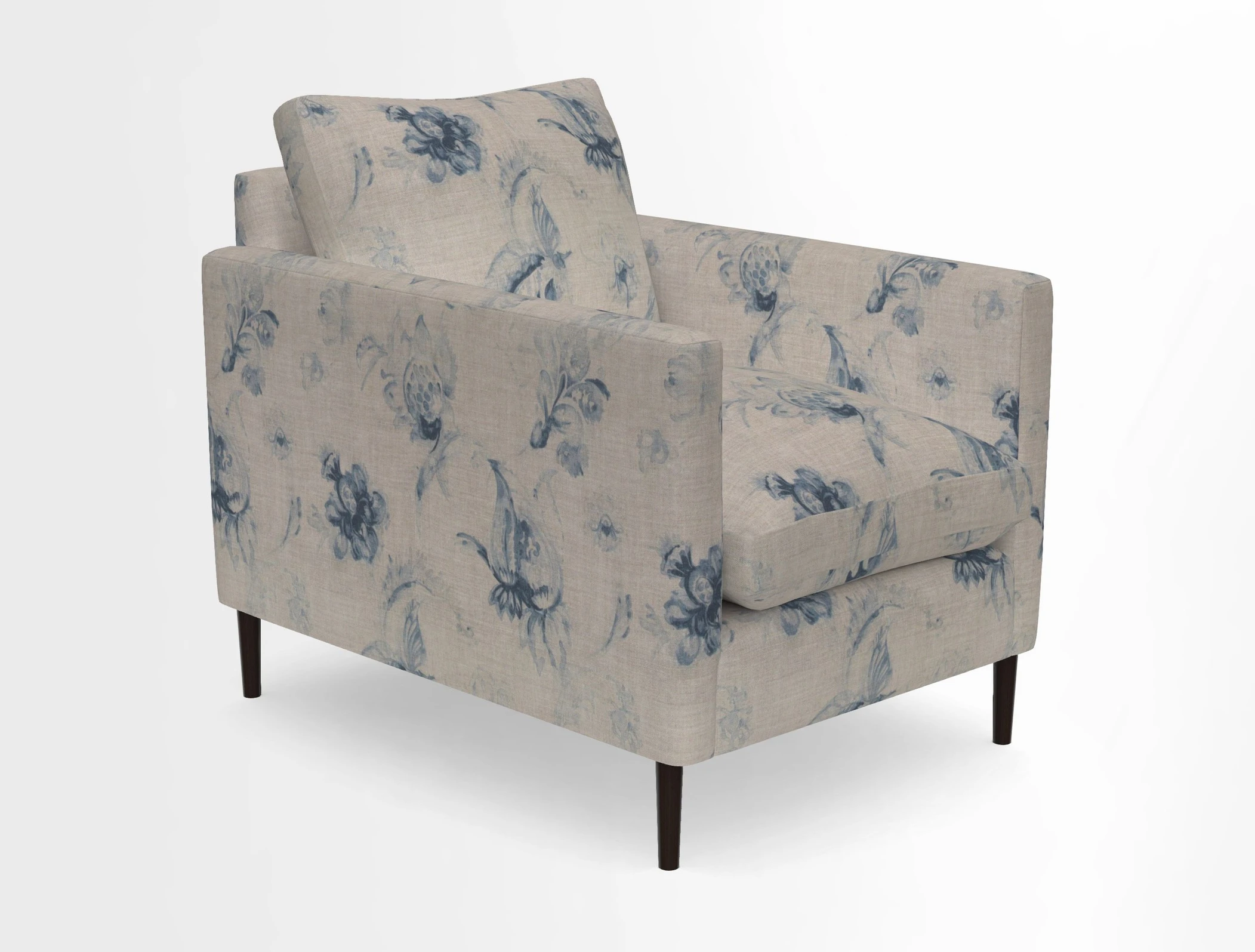 Heyshott Chair in Two Tone Plain Biscuit. Loose cover option available