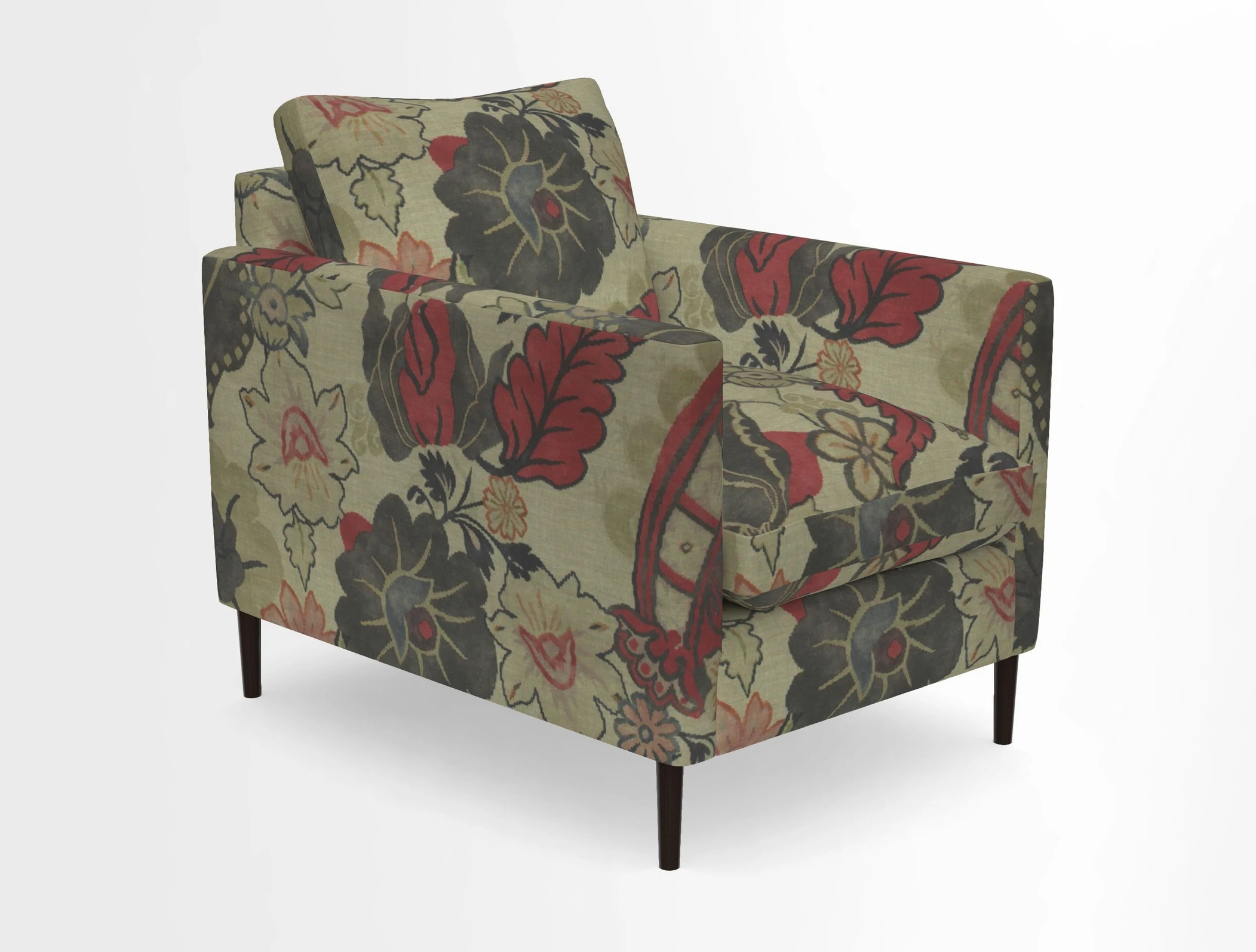 Heyshott Chair in Two Tone Plain Biscuit. Loose cover option available