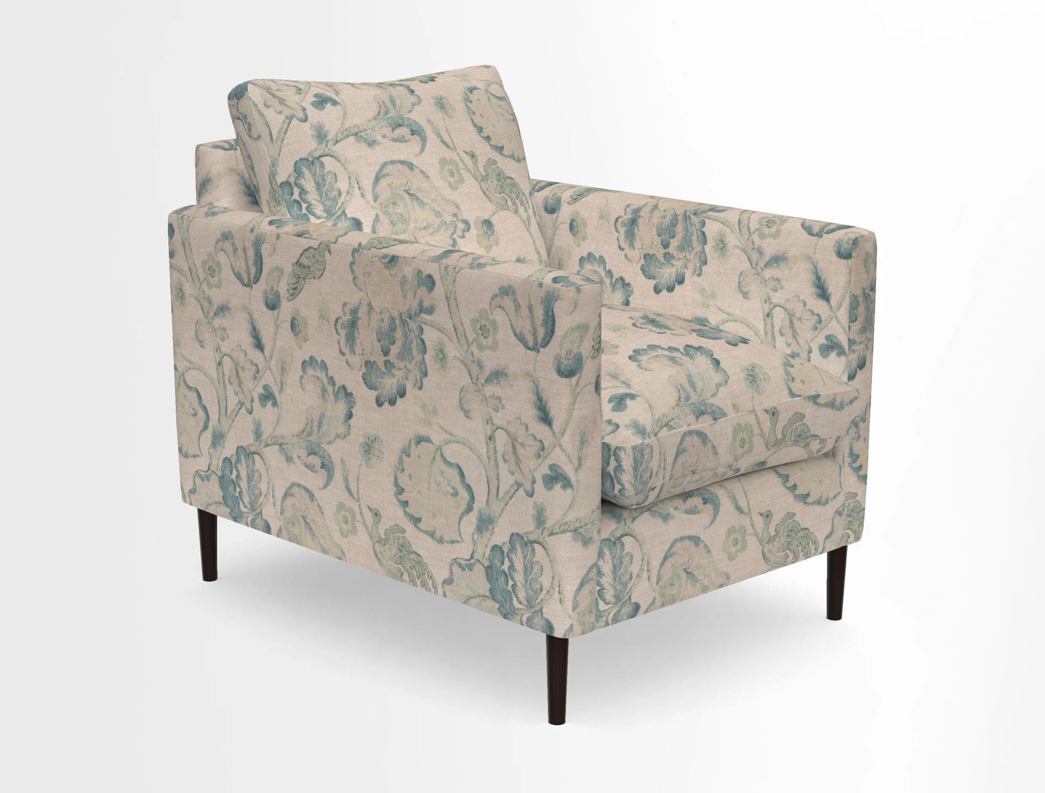 Heyshott Chair in Two Tone Plain Biscuit. Loose cover option available