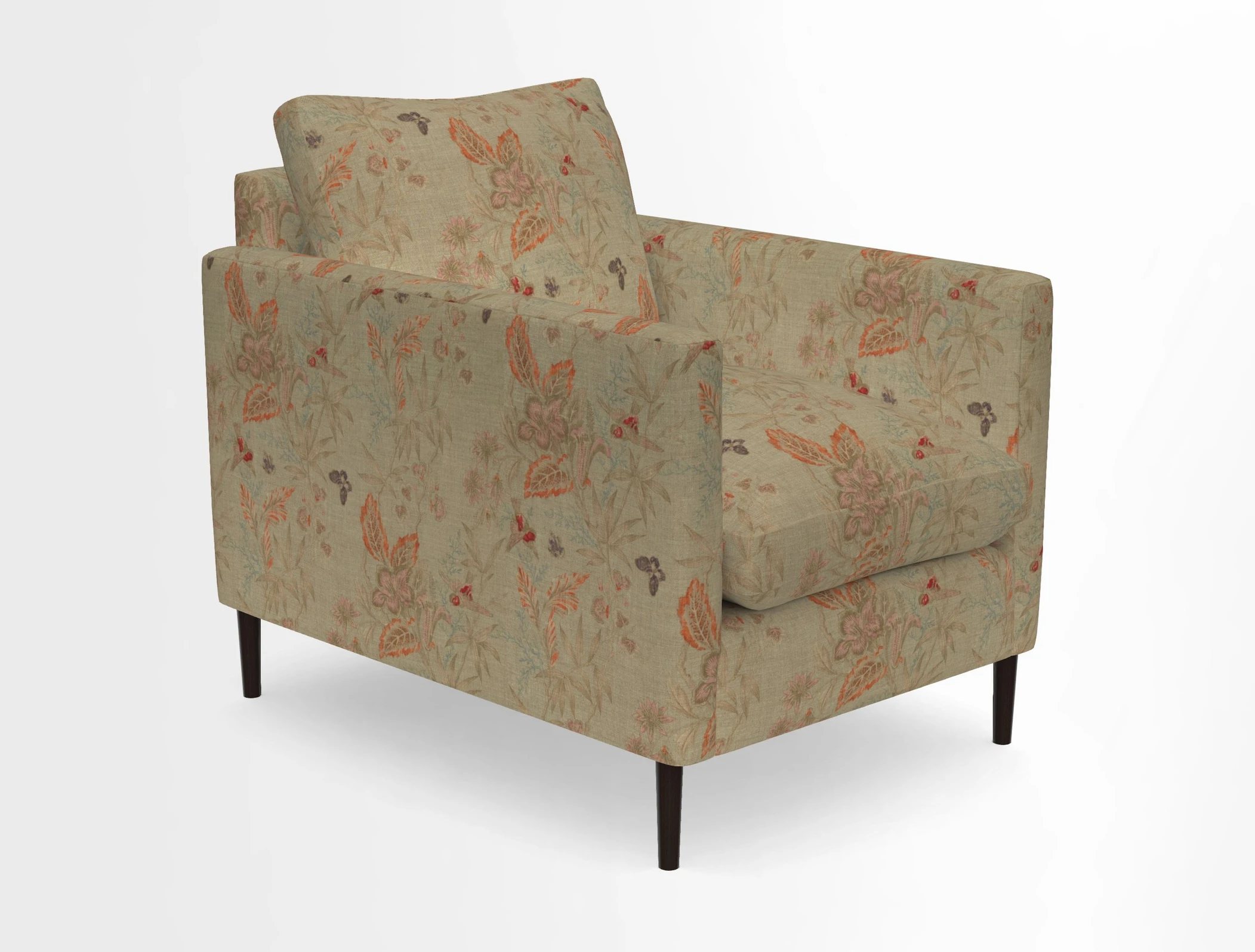 Heyshott Chair in Two Tone Plain Biscuit. Loose cover option available