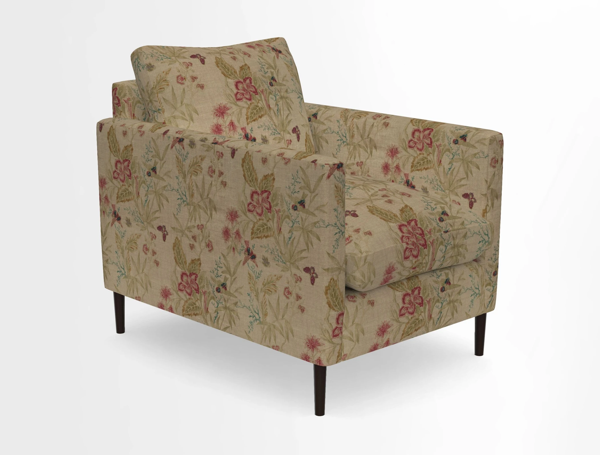 Heyshott Chair in Two Tone Plain Biscuit. Loose cover option available