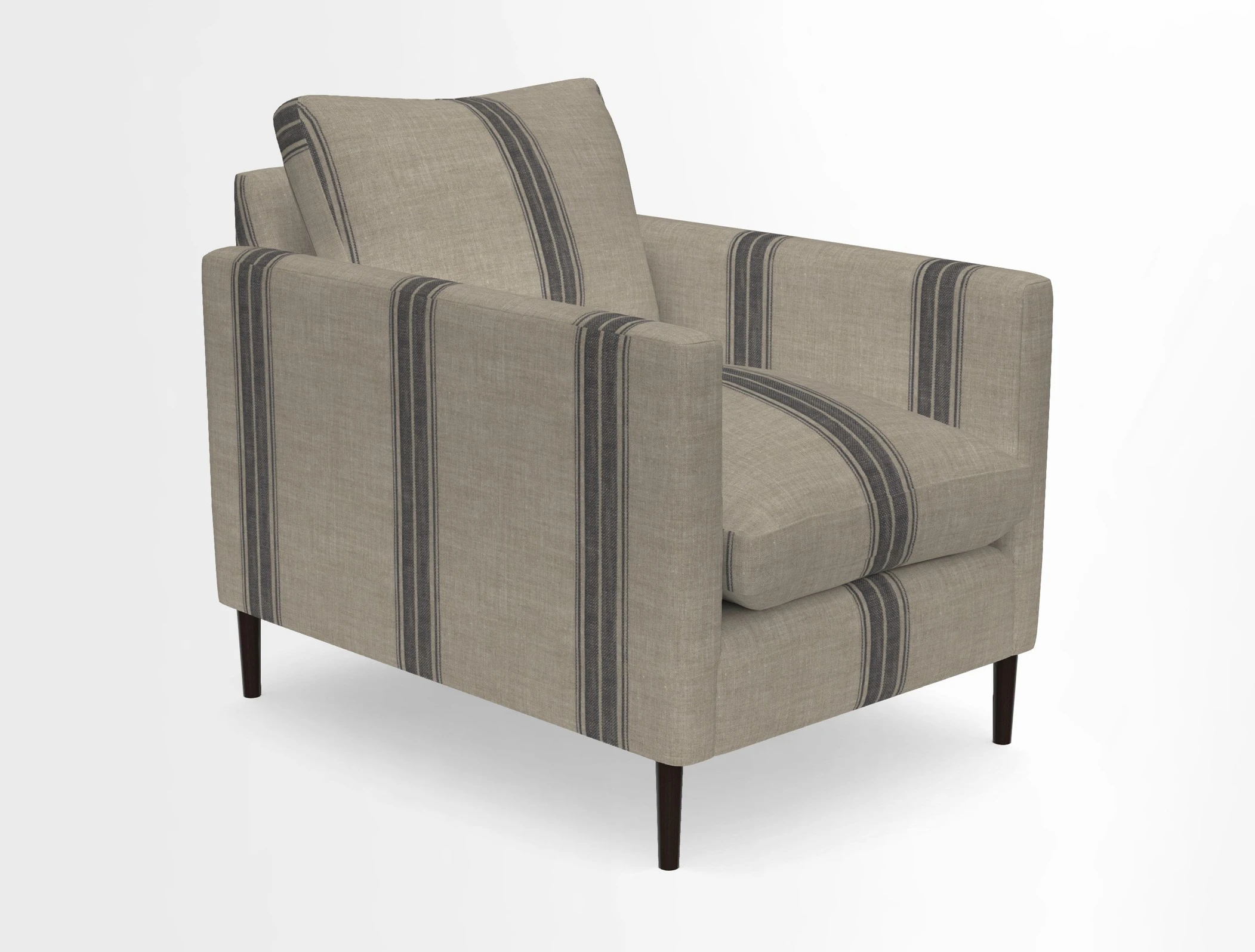 Heyshott Chair in Two Tone Plain Biscuit. Loose cover option available