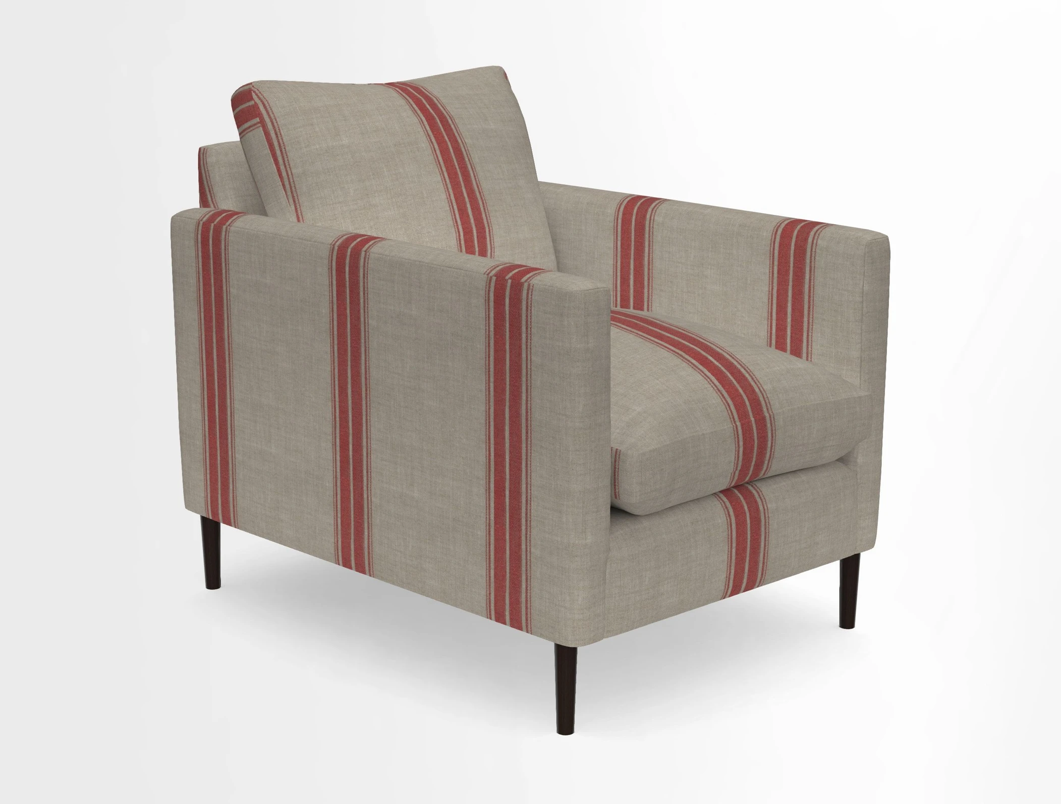 Heyshott Chair in Two Tone Plain Biscuit. Loose cover option available