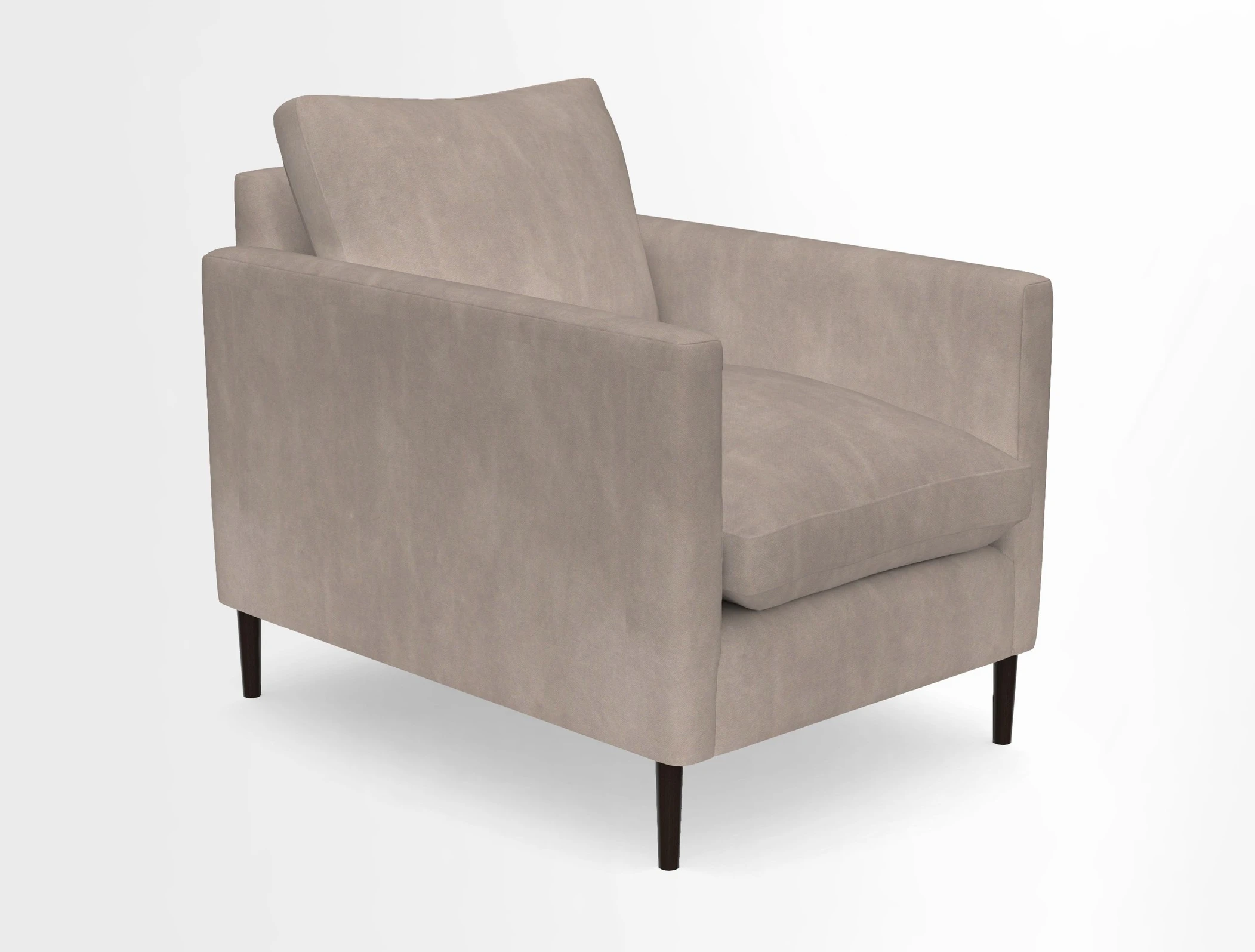 Heyshott Chair in Two Tone Plain Biscuit. Loose cover option available