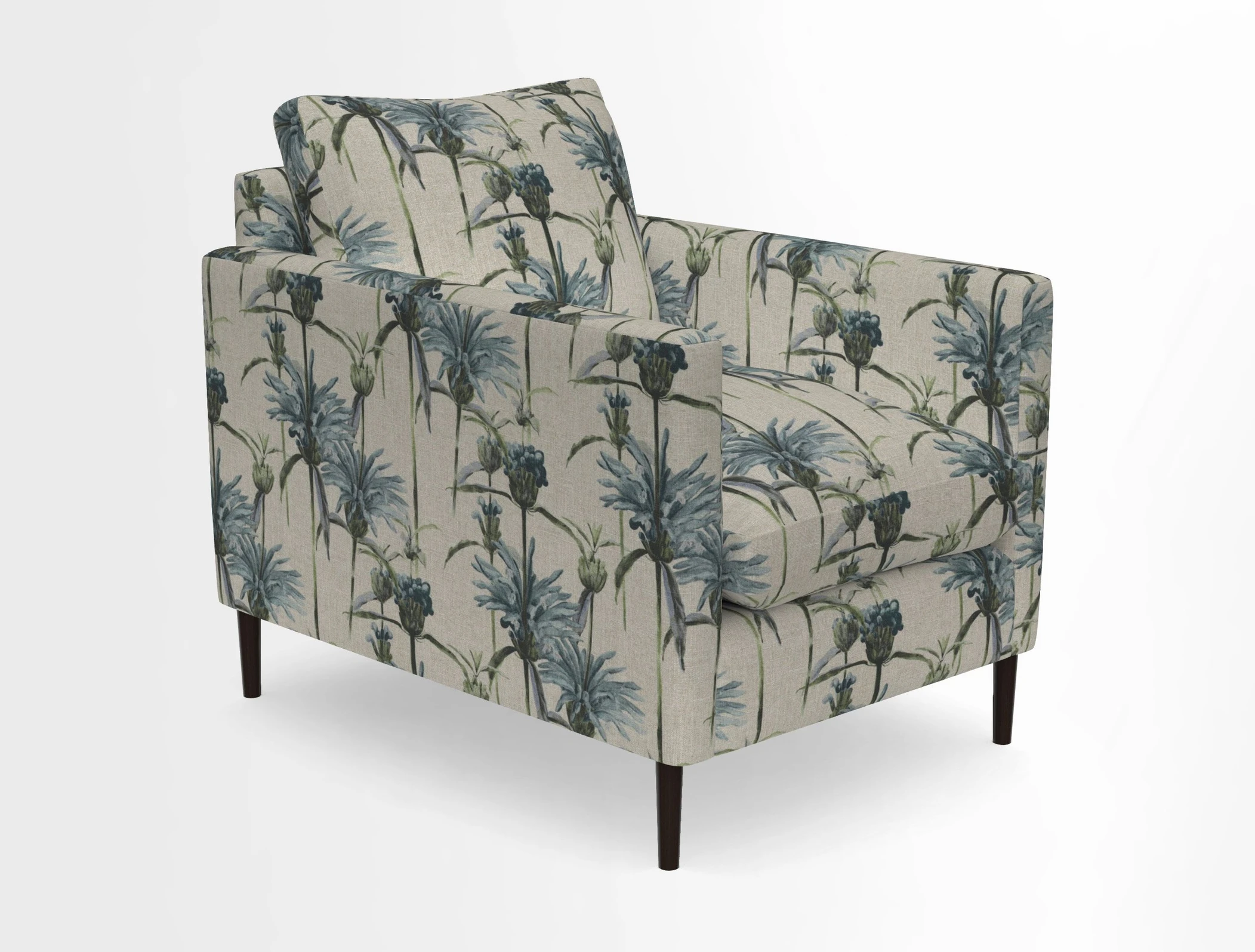 Heyshott Chair in Two Tone Plain Biscuit. Loose cover option available