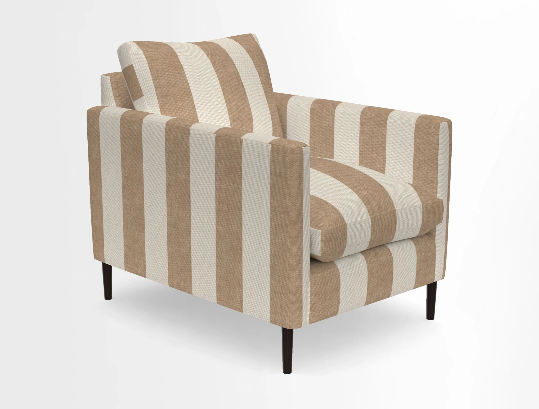 Heyshott Chair in Two Tone Plain Biscuit. Loose cover option available