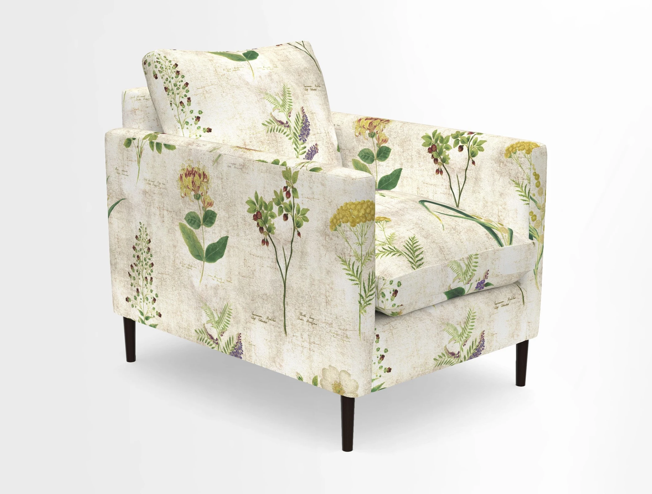 Heyshott Chair in Two Tone Plain Biscuit. Loose cover option available
