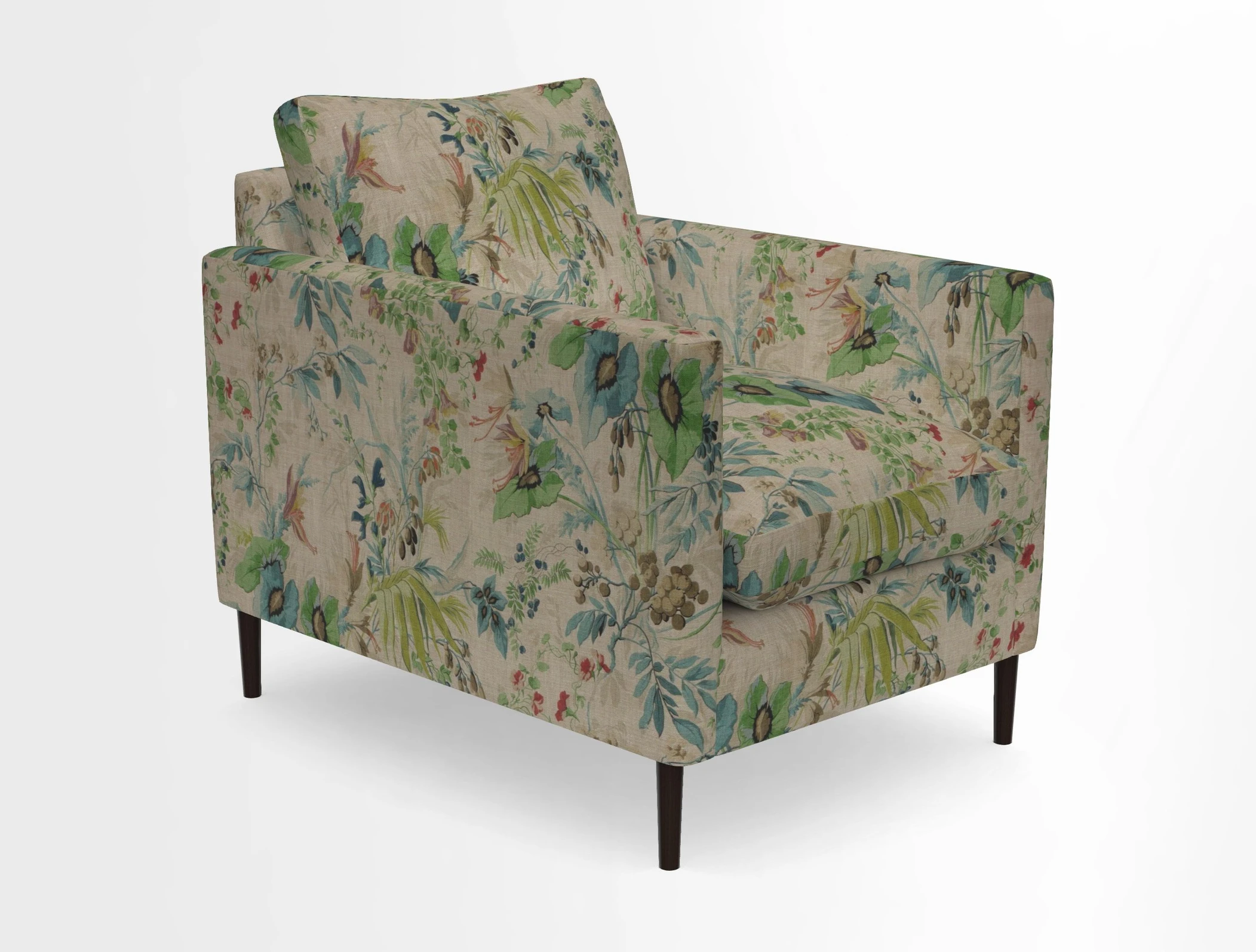 Heyshott Chair in Two Tone Plain Biscuit. Loose cover option available