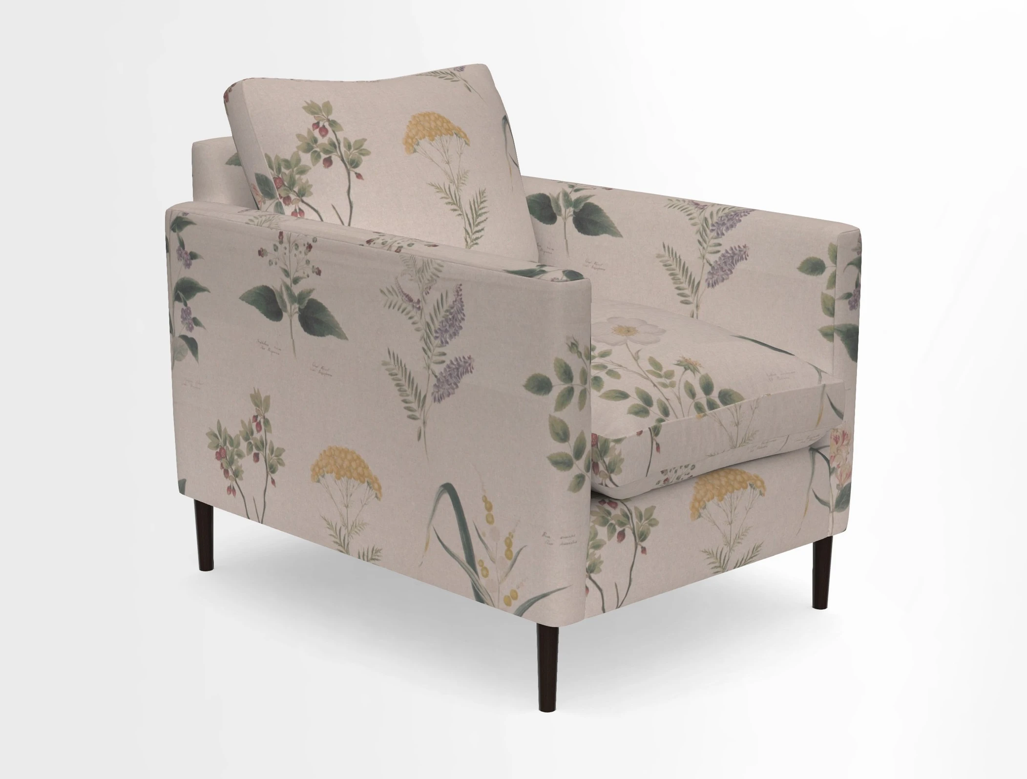 Heyshott Chair in Two Tone Plain Biscuit. Loose cover option available