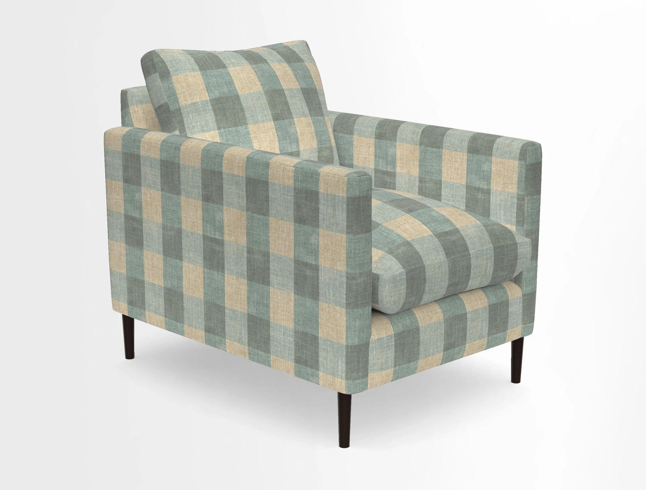 Heyshott Chair in Two Tone Plain Biscuit. Loose cover option available