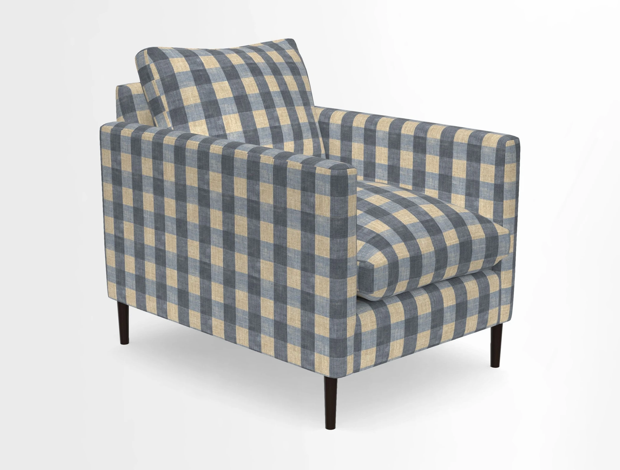 Heyshott Chair in Two Tone Plain Biscuit. Loose cover option available
