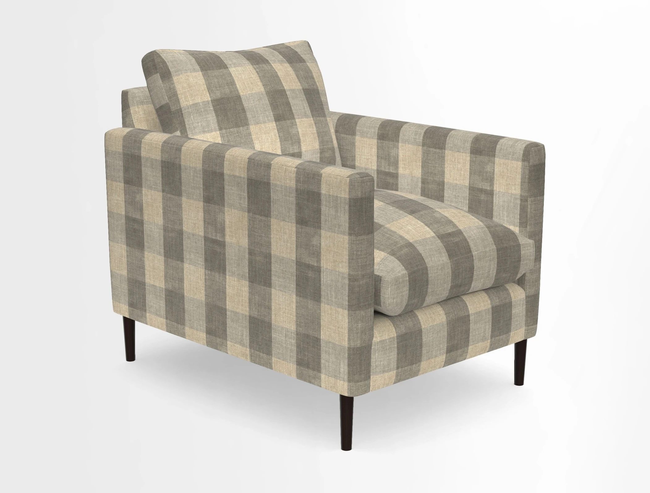 Heyshott Chair in Two Tone Plain Biscuit. Loose cover option available