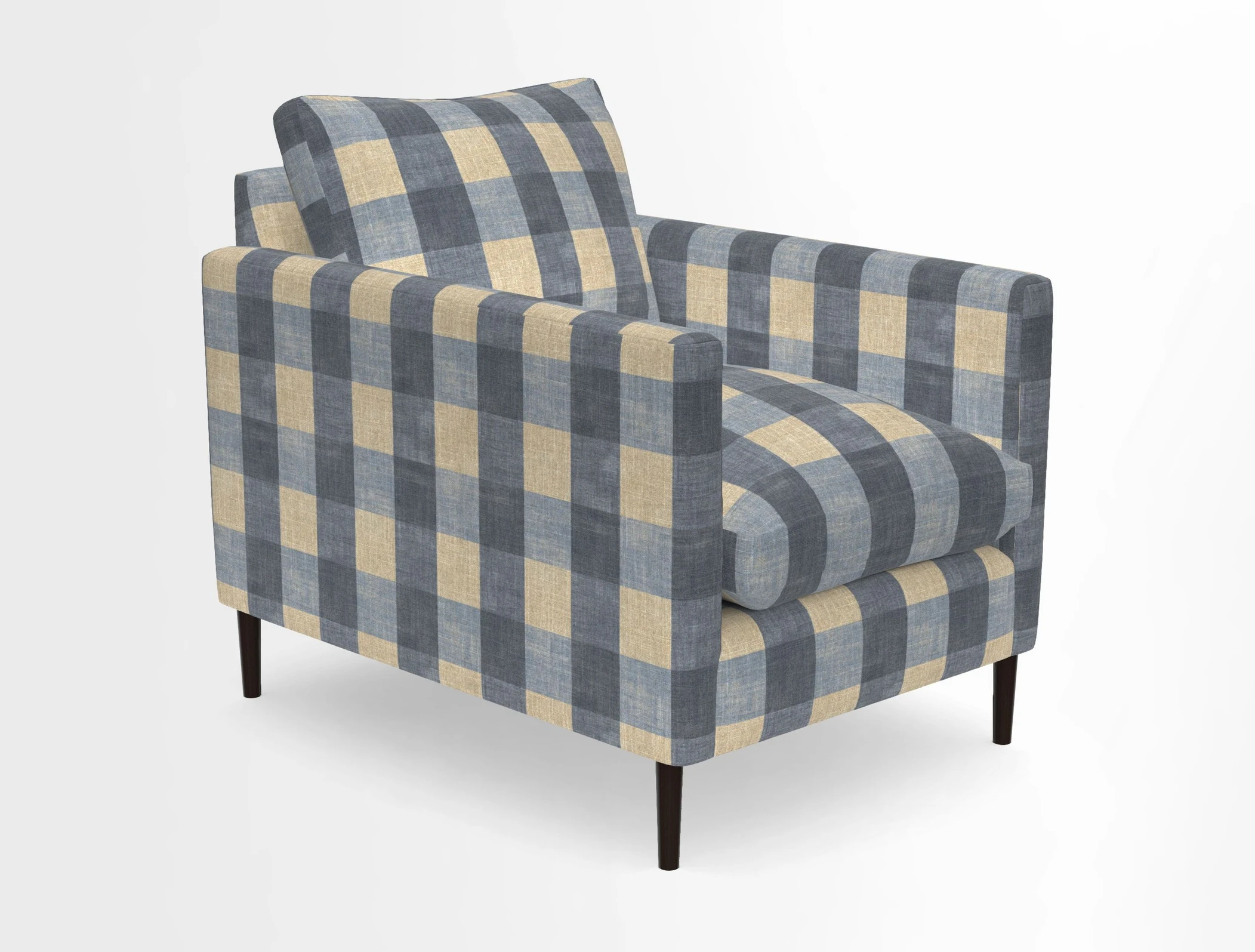 Heyshott Chair in Two Tone Plain Biscuit. Loose cover option available