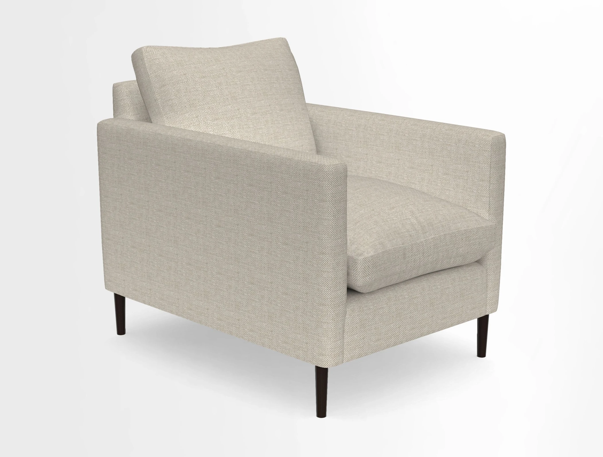 Heyshott Chair in Two Tone Plain Biscuit. Loose cover option available