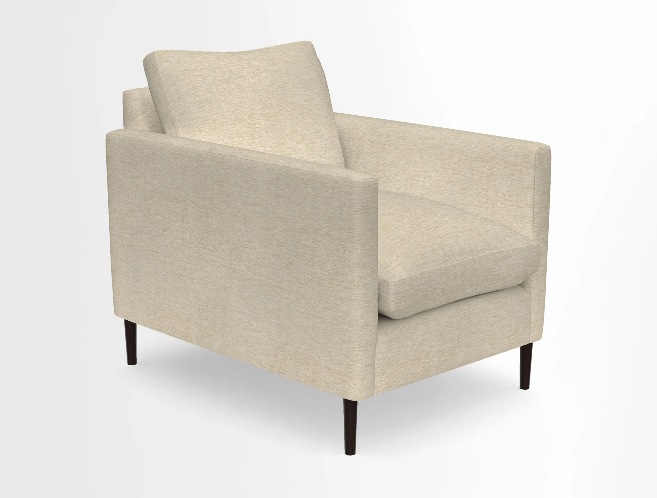 Heyshott Chair in Two Tone Plain Biscuit. Loose cover option available