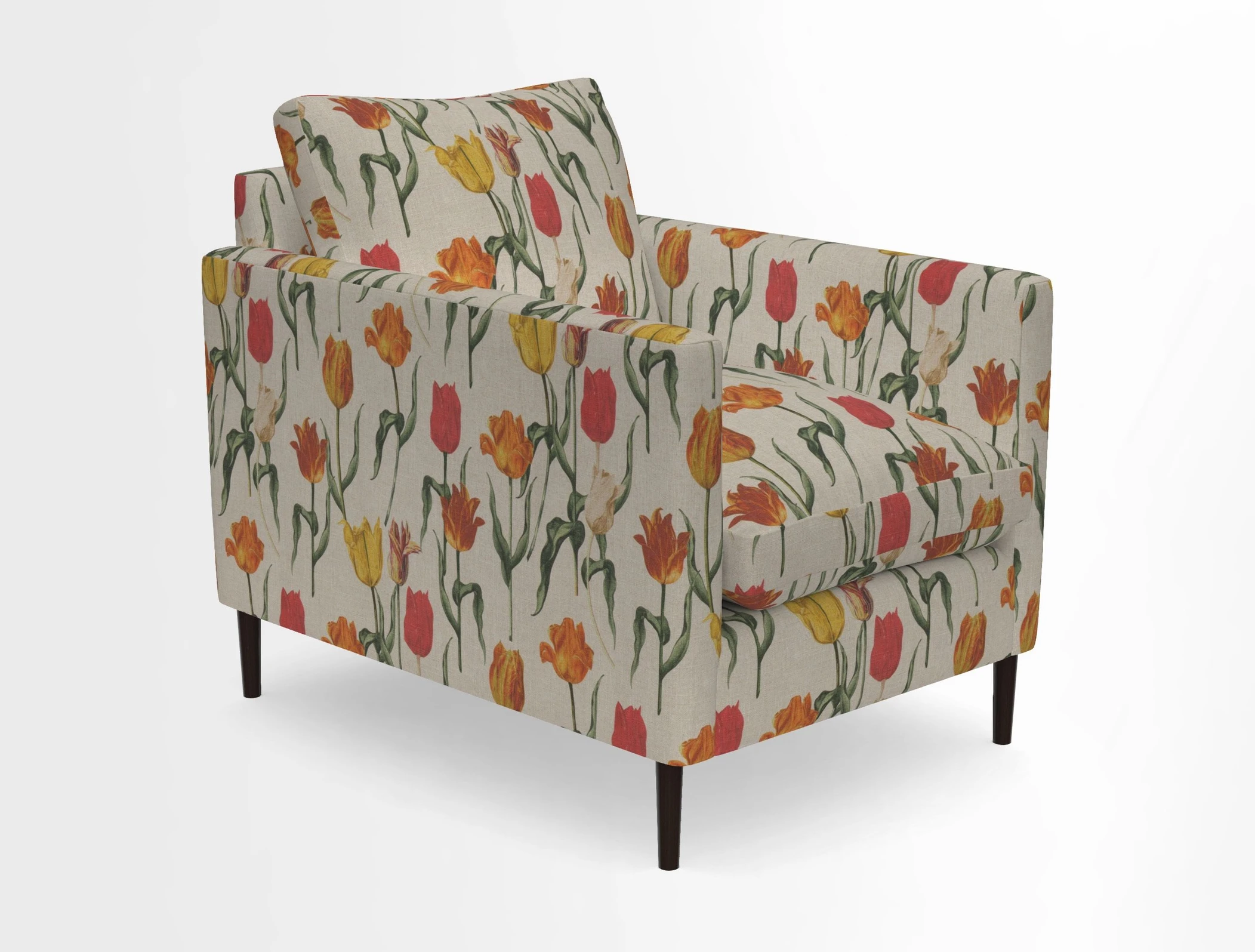 Heyshott Chair in Two Tone Plain Biscuit. Loose cover option available
