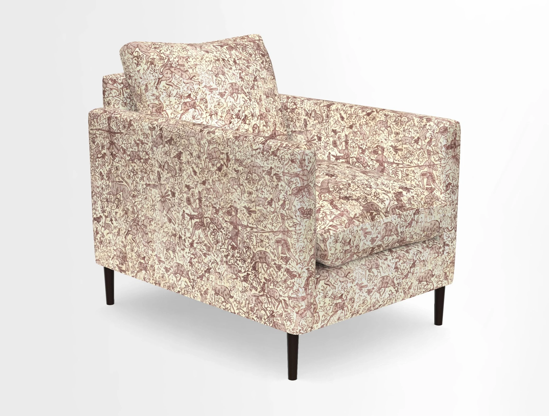 Heyshott Chair in Two Tone Plain Biscuit. Loose cover option available
