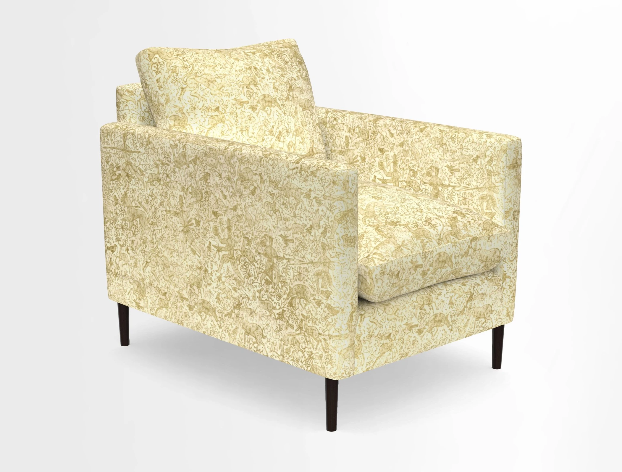 Heyshott Chair in Two Tone Plain Biscuit. Loose cover option available