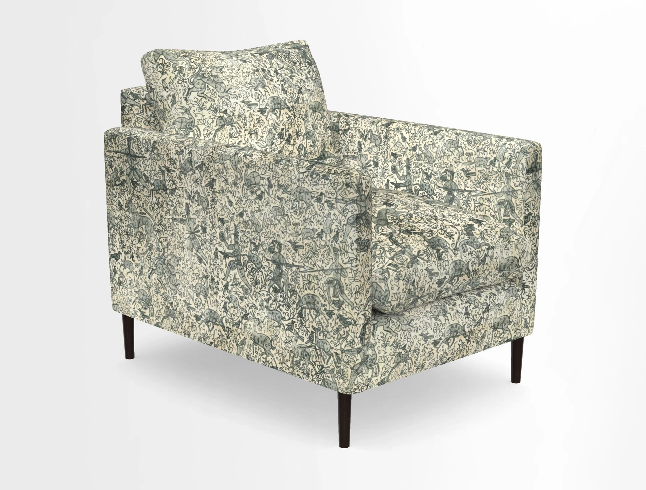 Heyshott Chair in Two Tone Plain Biscuit. Loose cover option available