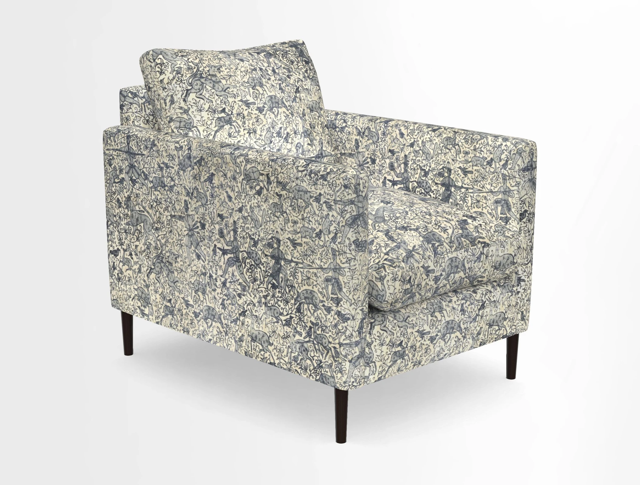Heyshott Chair in Two Tone Plain Biscuit. Loose cover option available
