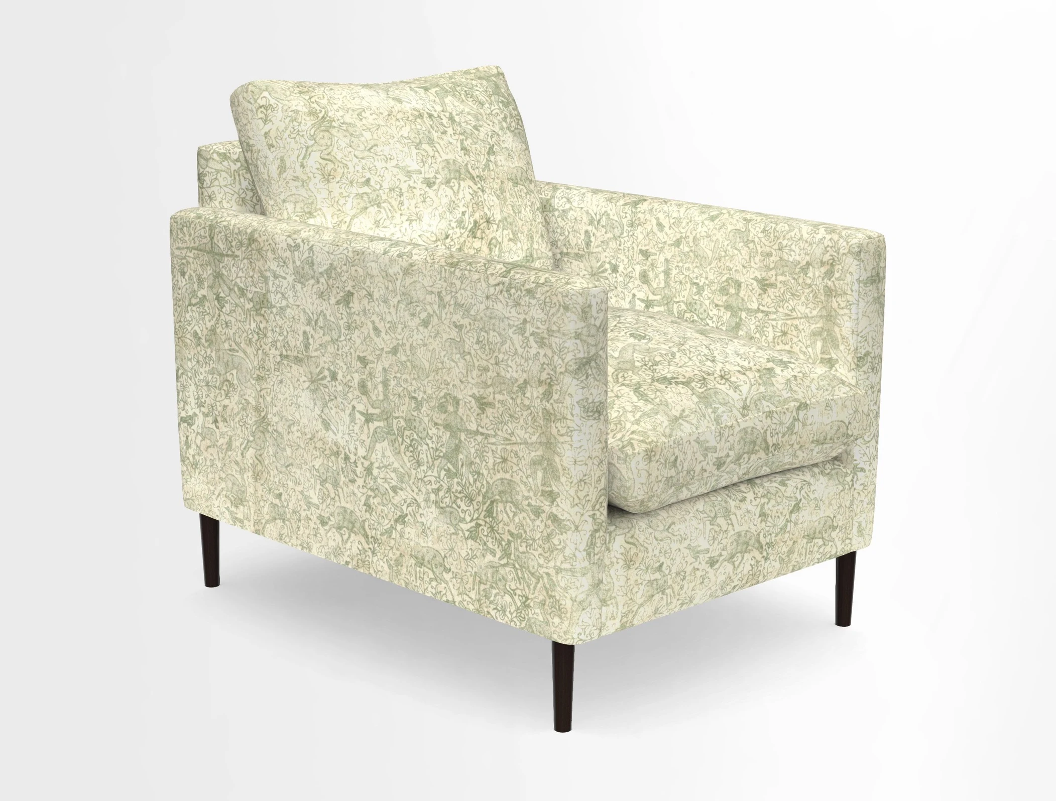Heyshott Chair in Two Tone Plain Biscuit. Loose cover option available