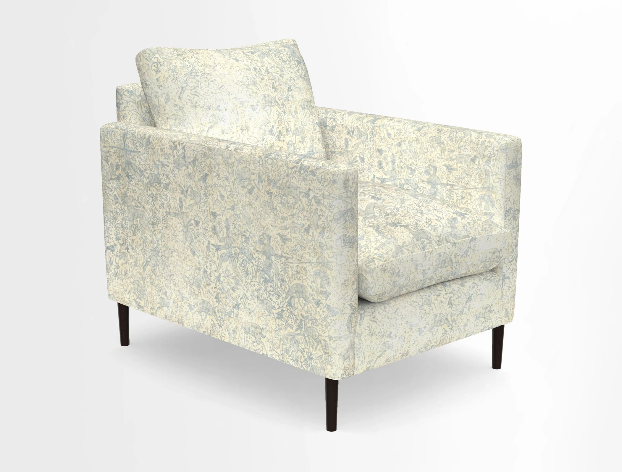 Heyshott Chair in Two Tone Plain Biscuit. Loose cover option available