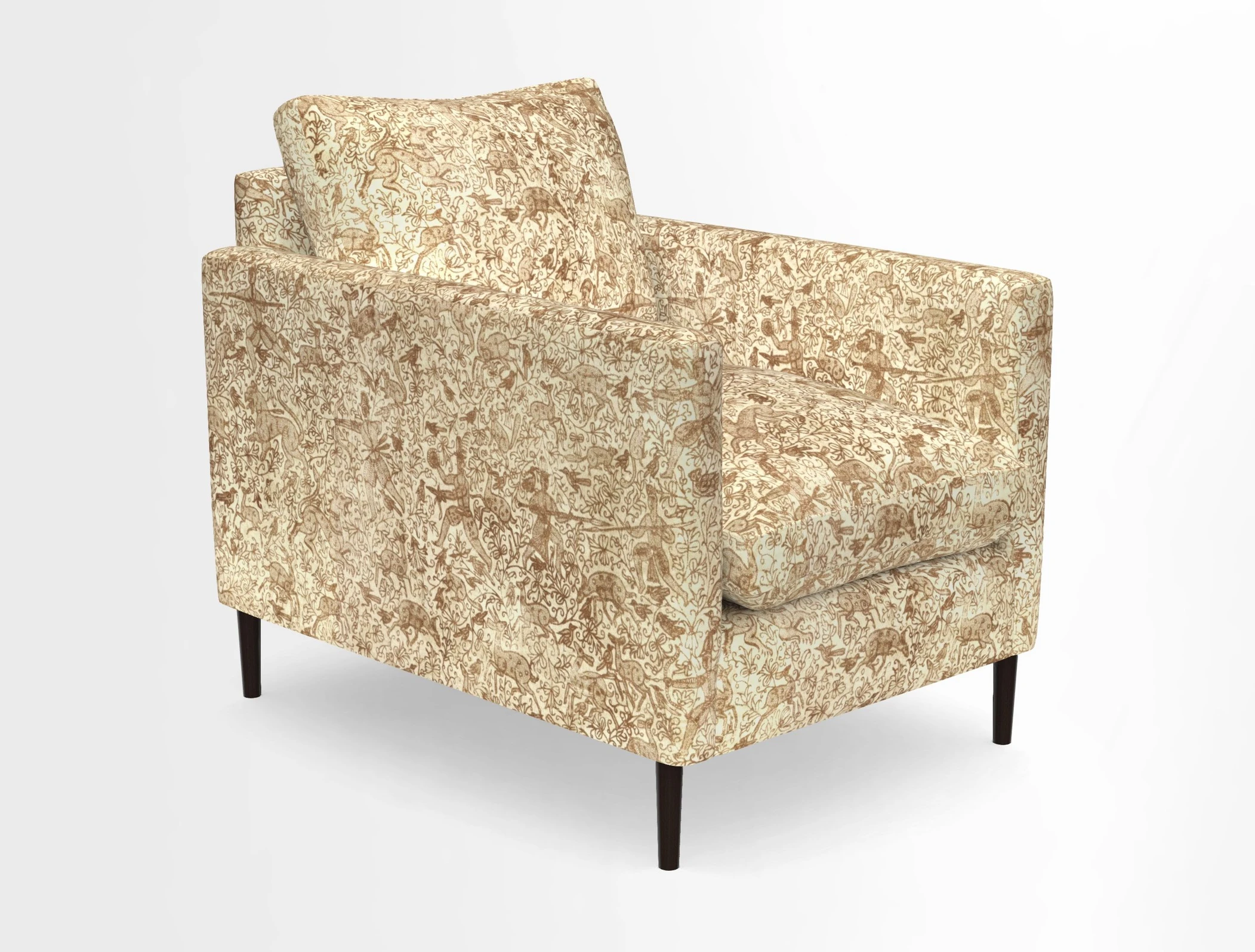 Heyshott Chair in Two Tone Plain Biscuit. Loose cover option available