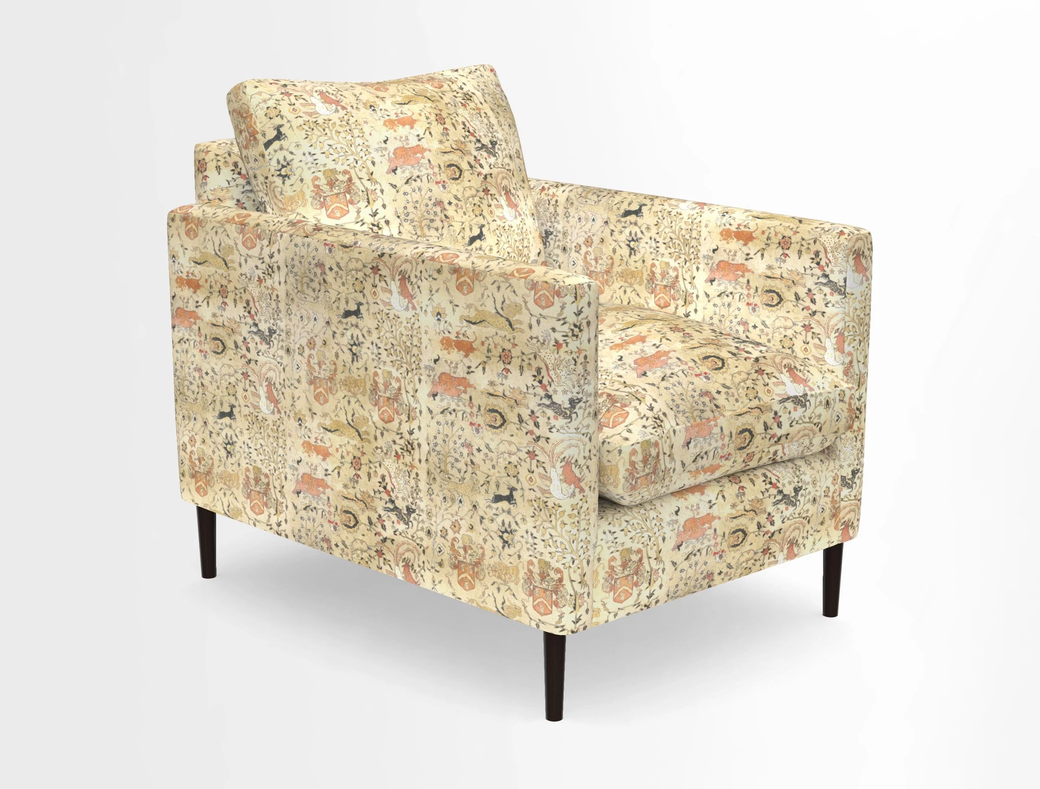 Heyshott Chair in Two Tone Plain Biscuit. Loose cover option available