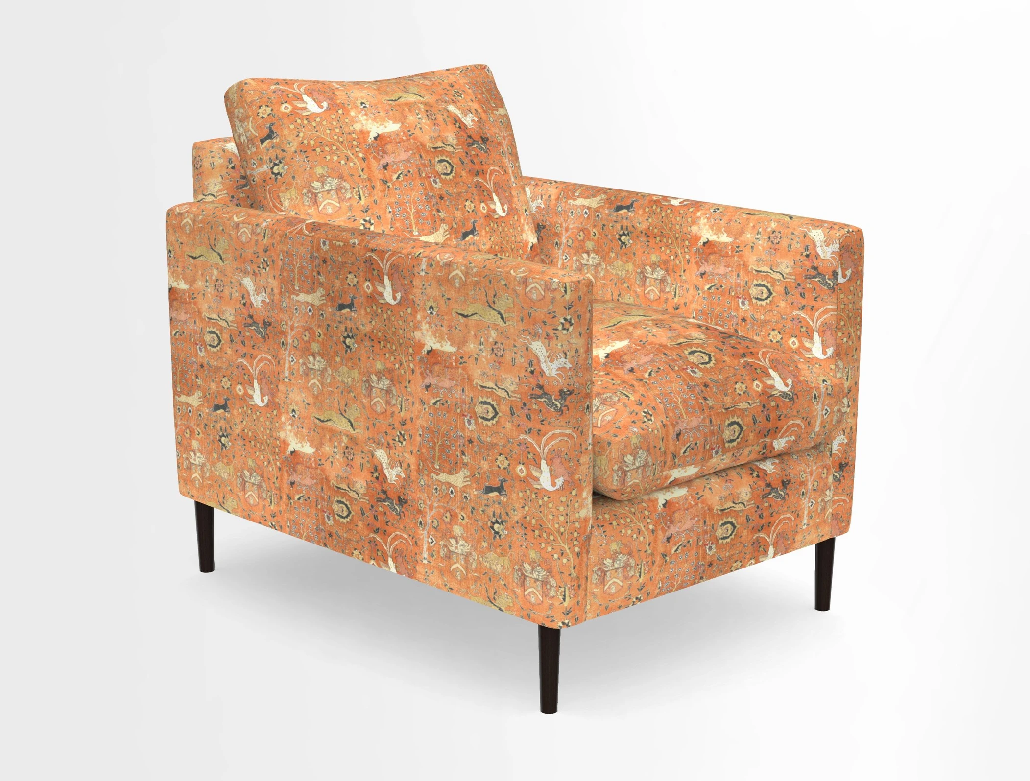 Heyshott Chair in Two Tone Plain Biscuit. Loose cover option available