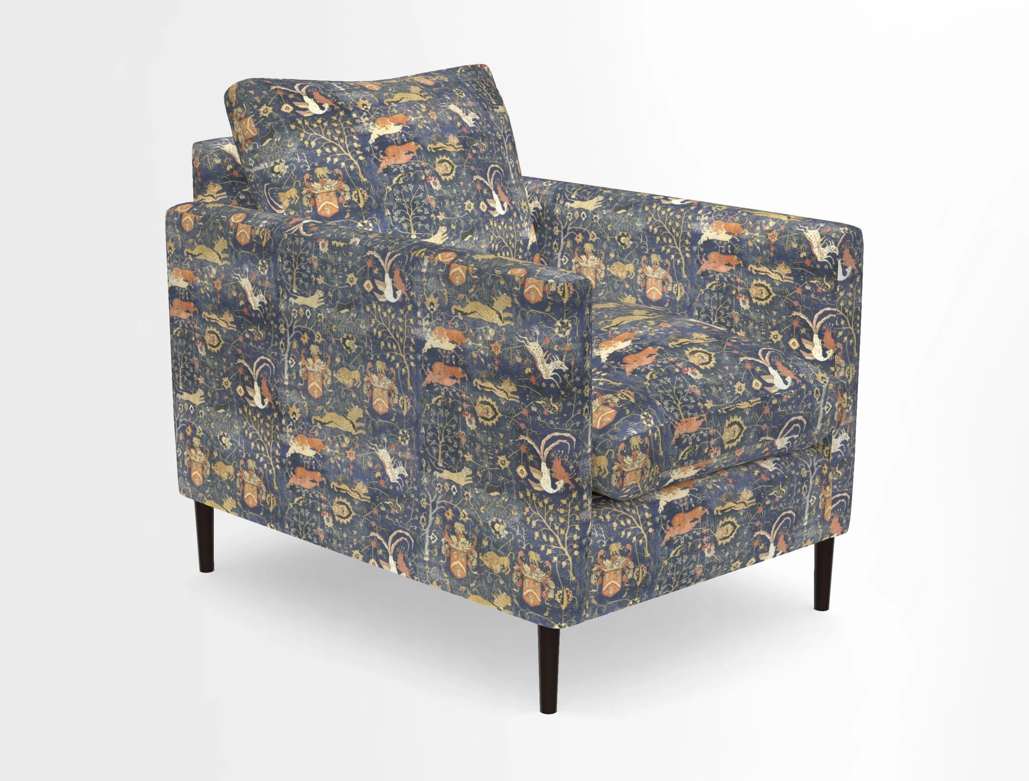 Heyshott Chair in Two Tone Plain Biscuit. Loose cover option available