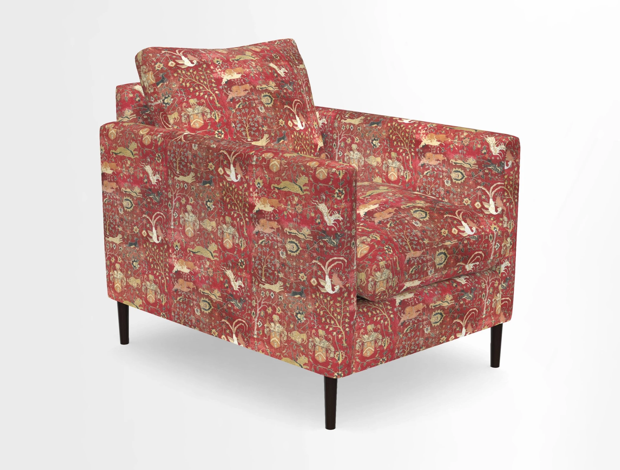 Heyshott Chair in Two Tone Plain Biscuit. Loose cover option available