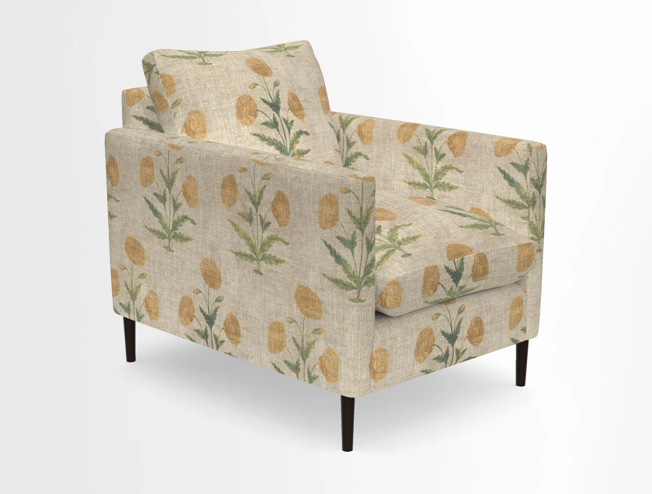 Heyshott Chair in Two Tone Plain Biscuit. Loose cover option available