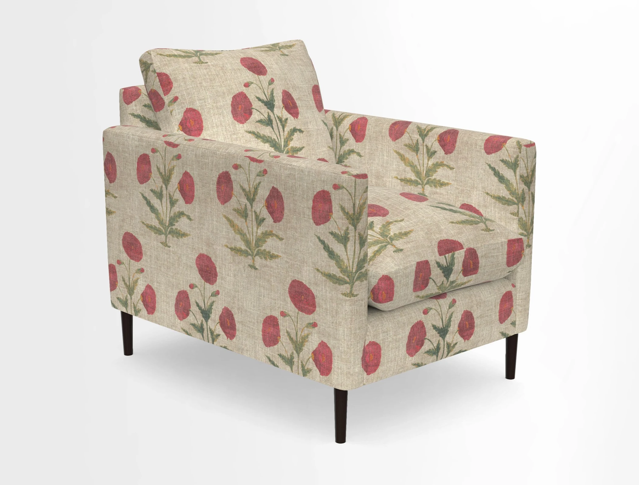 Heyshott Chair in Two Tone Plain Biscuit. Loose cover option available