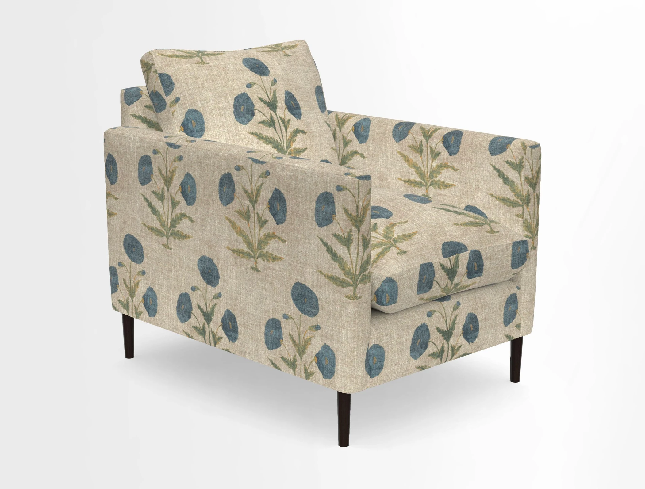 Heyshott Chair in Two Tone Plain Biscuit. Loose cover option available