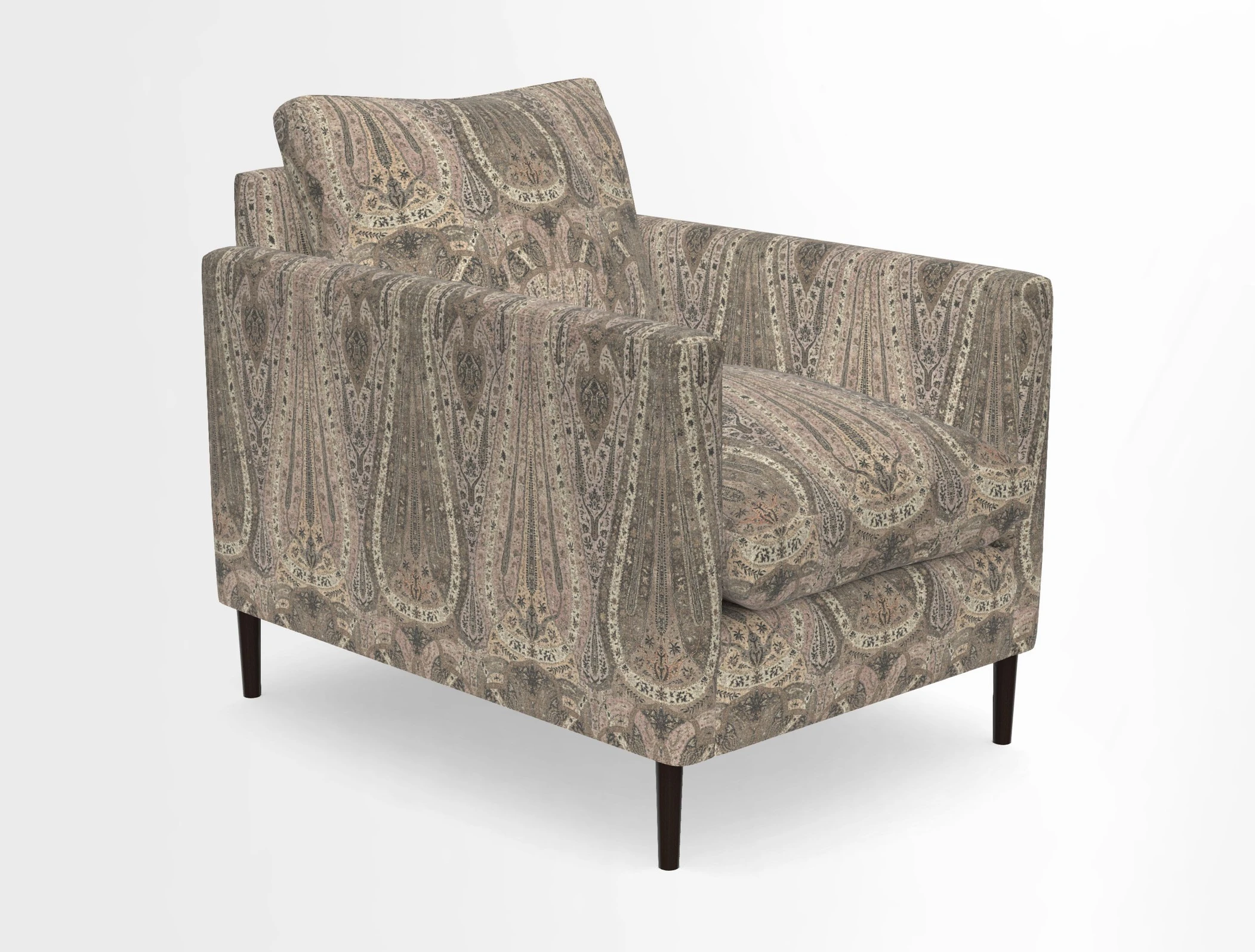 Heyshott Chair in Two Tone Plain Biscuit. Loose cover option available