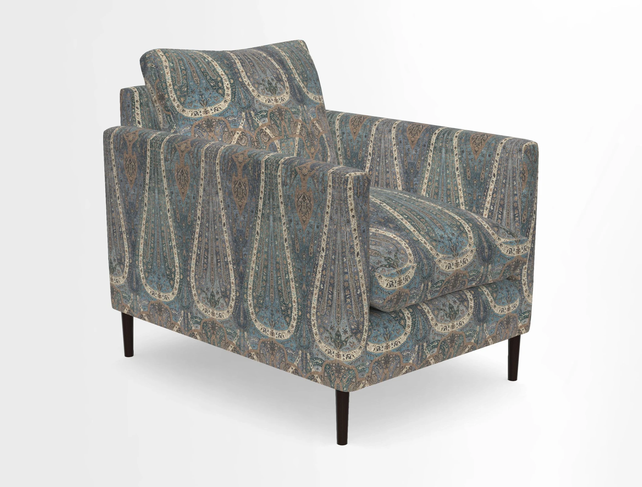 Heyshott Chair in Two Tone Plain Biscuit. Loose cover option available