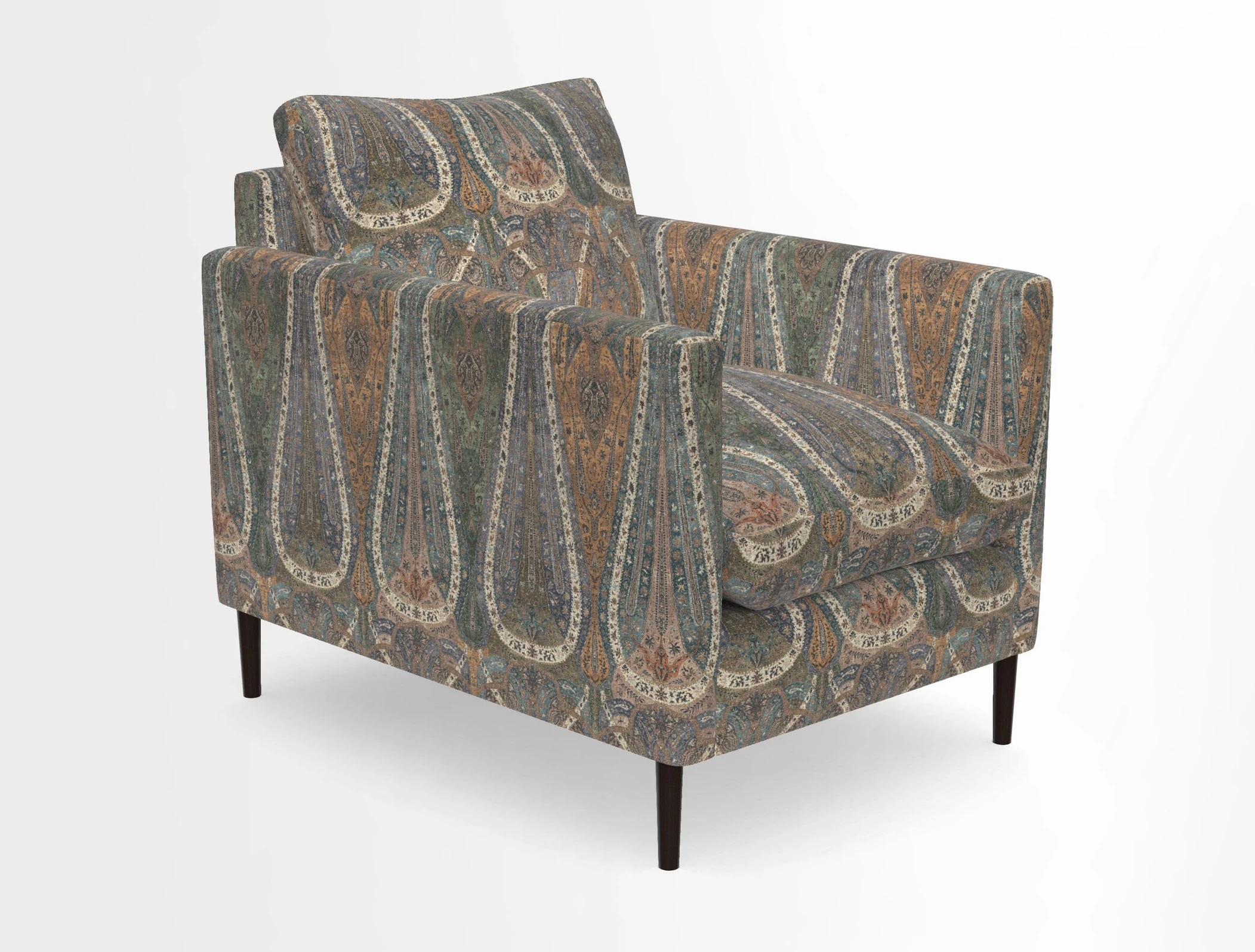 Heyshott Chair in Two Tone Plain Biscuit. Loose cover option available