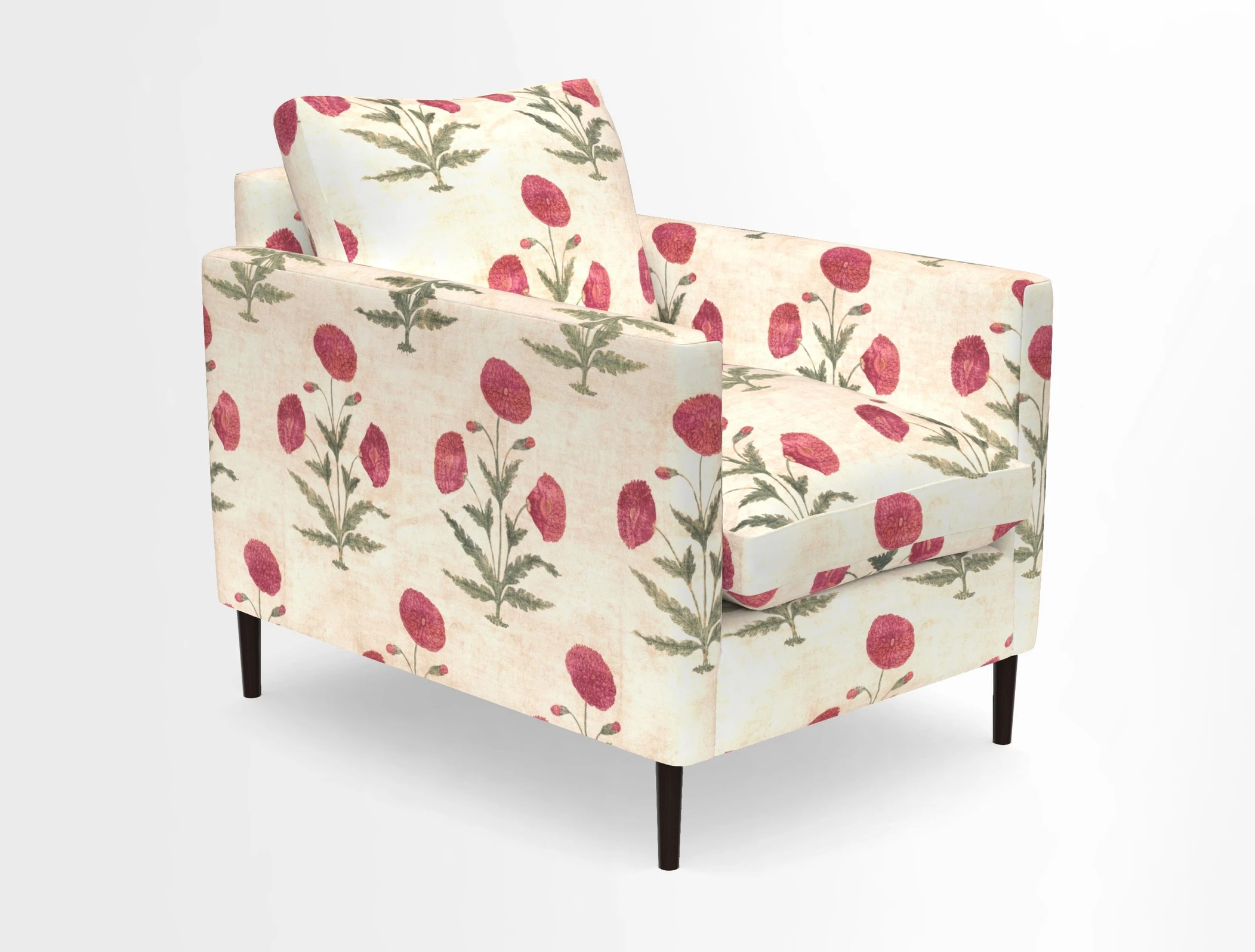Heyshott Chair in Two Tone Plain Biscuit. Loose cover option available