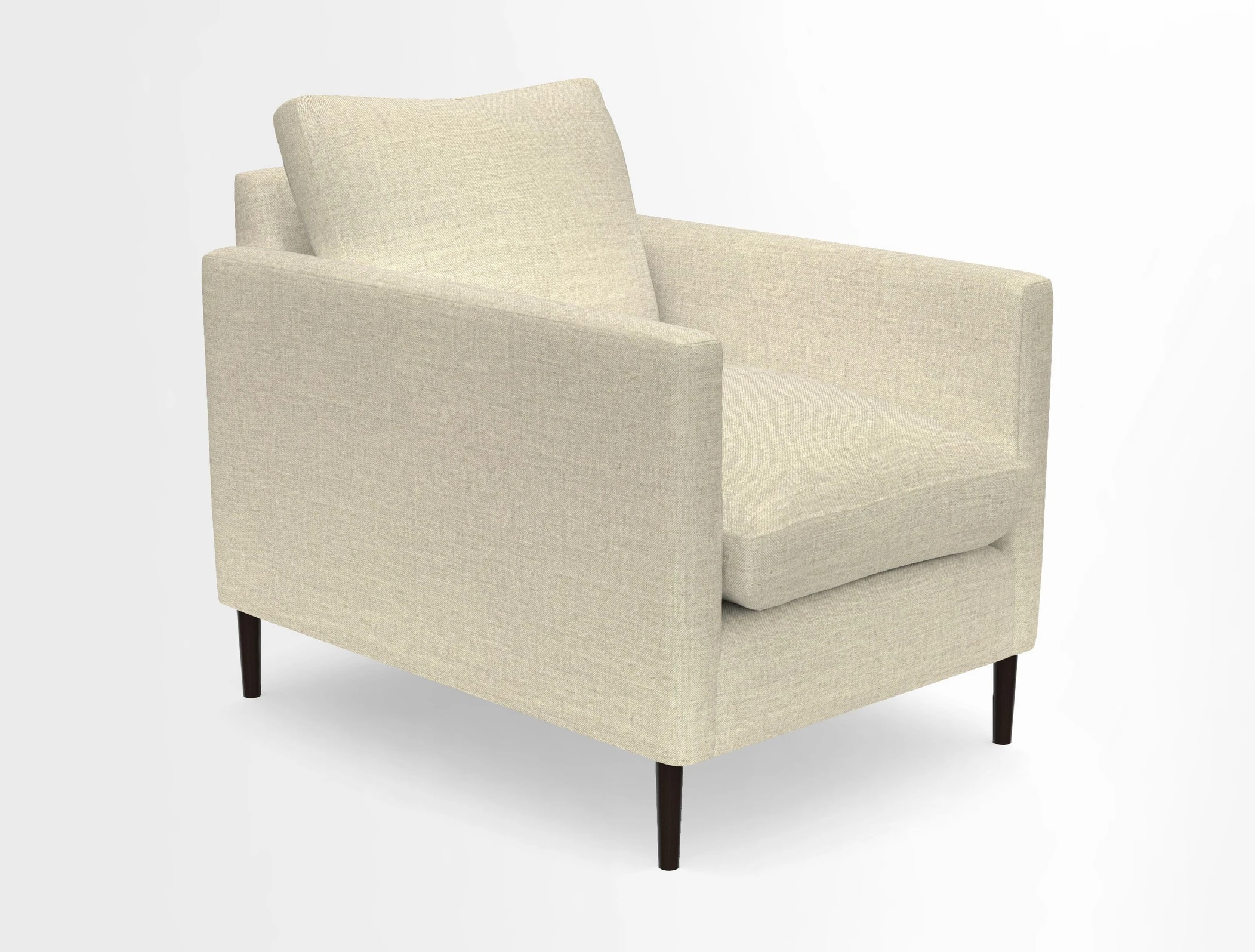Heyshott Chair in Two Tone Plain Biscuit. Loose cover option available