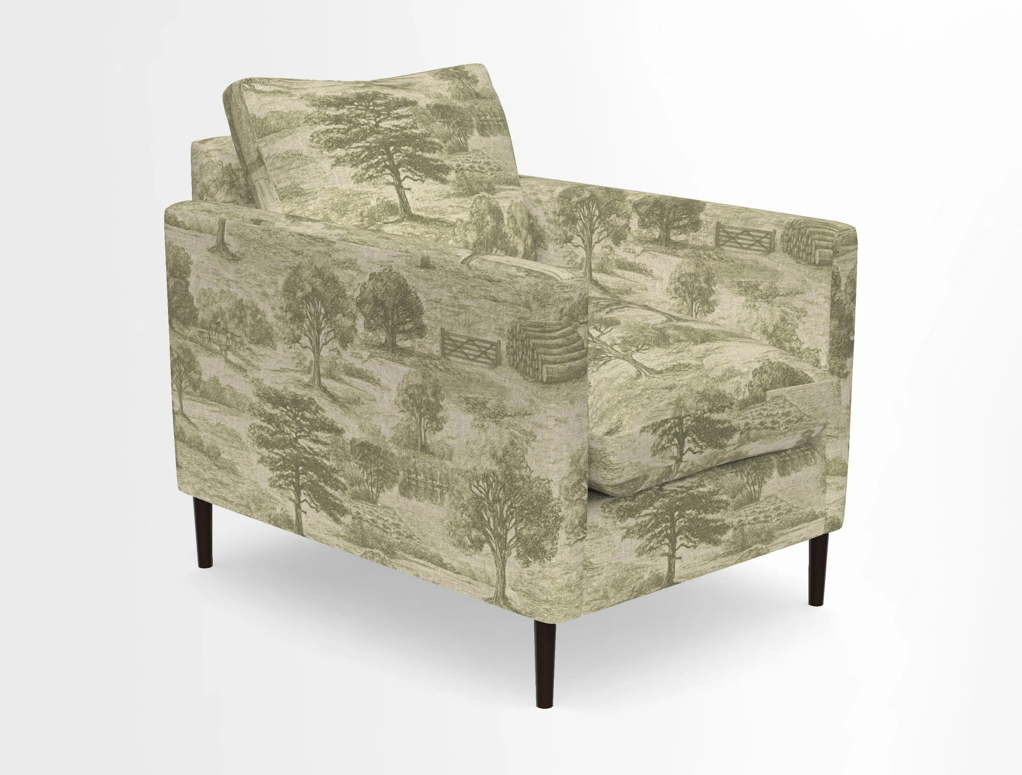 Heyshott Chair in Two Tone Plain Biscuit. Loose cover option available