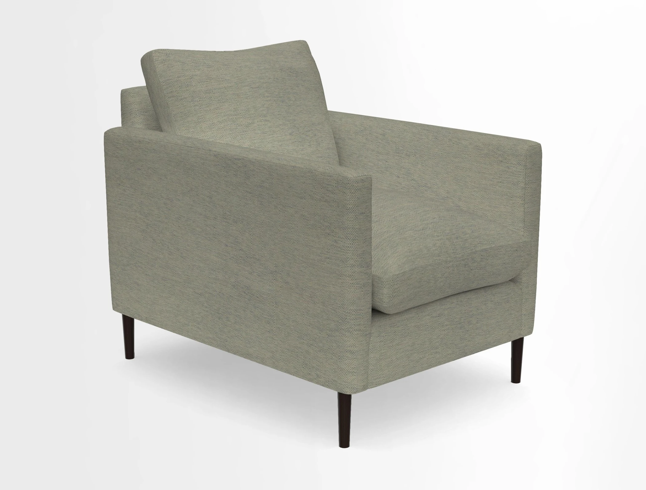 Heyshott Chair in Two Tone Plain Biscuit. Loose cover option available
