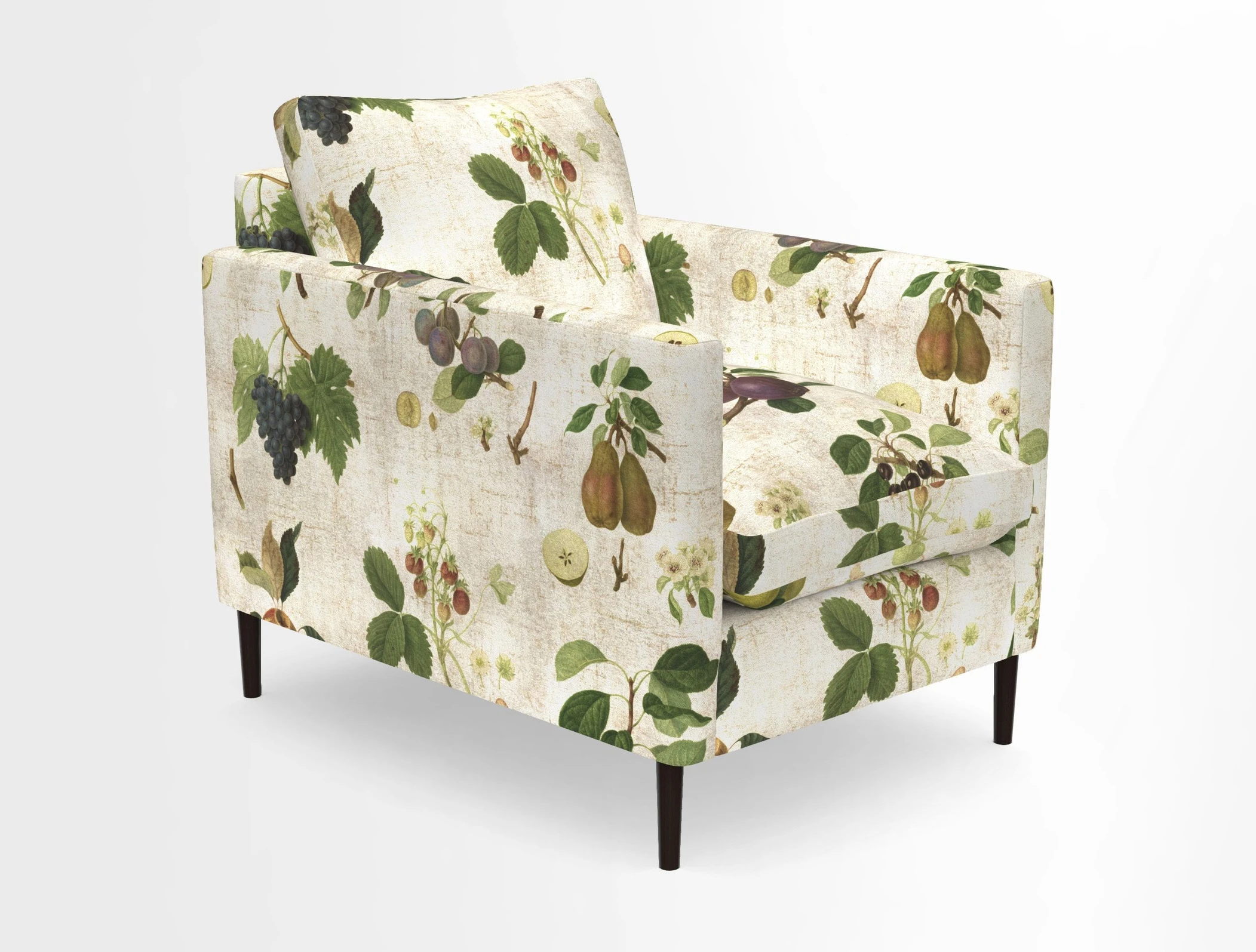 Heyshott Chair in Two Tone Plain Biscuit. Loose cover option available